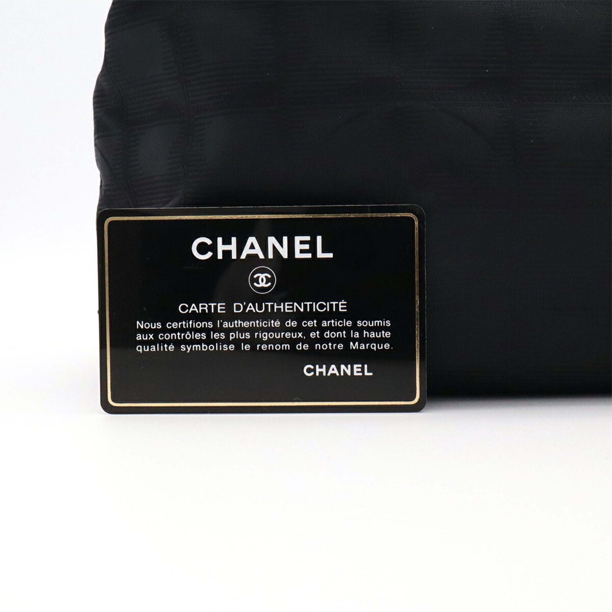 Chanel Black New Travel Line Handbag Tote Bag (Pre-Owned)