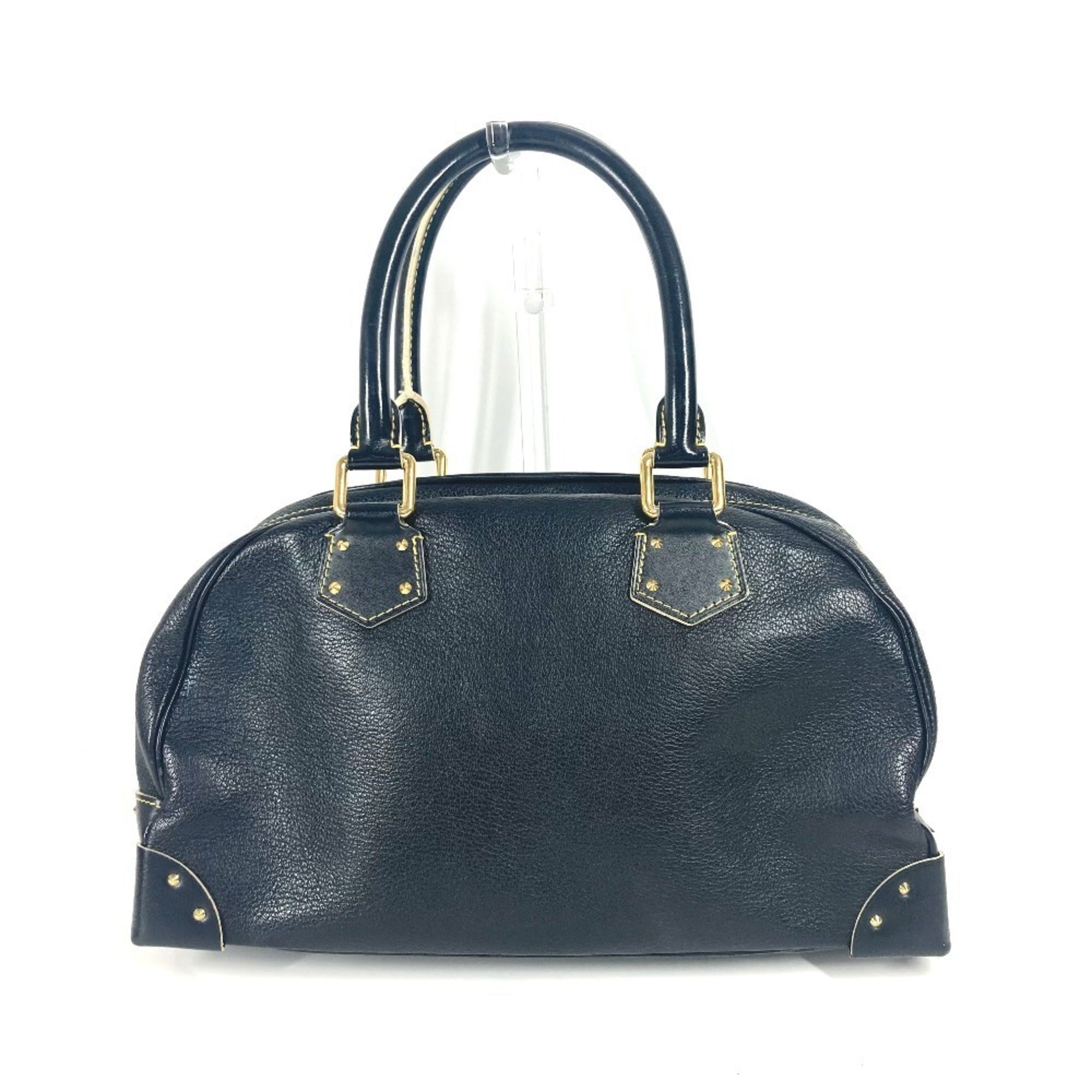 Louis Vuitton Suhali Black Noir Suhali Leather Boston Bag Handbag Shoulder Bag (Pre-Owned)