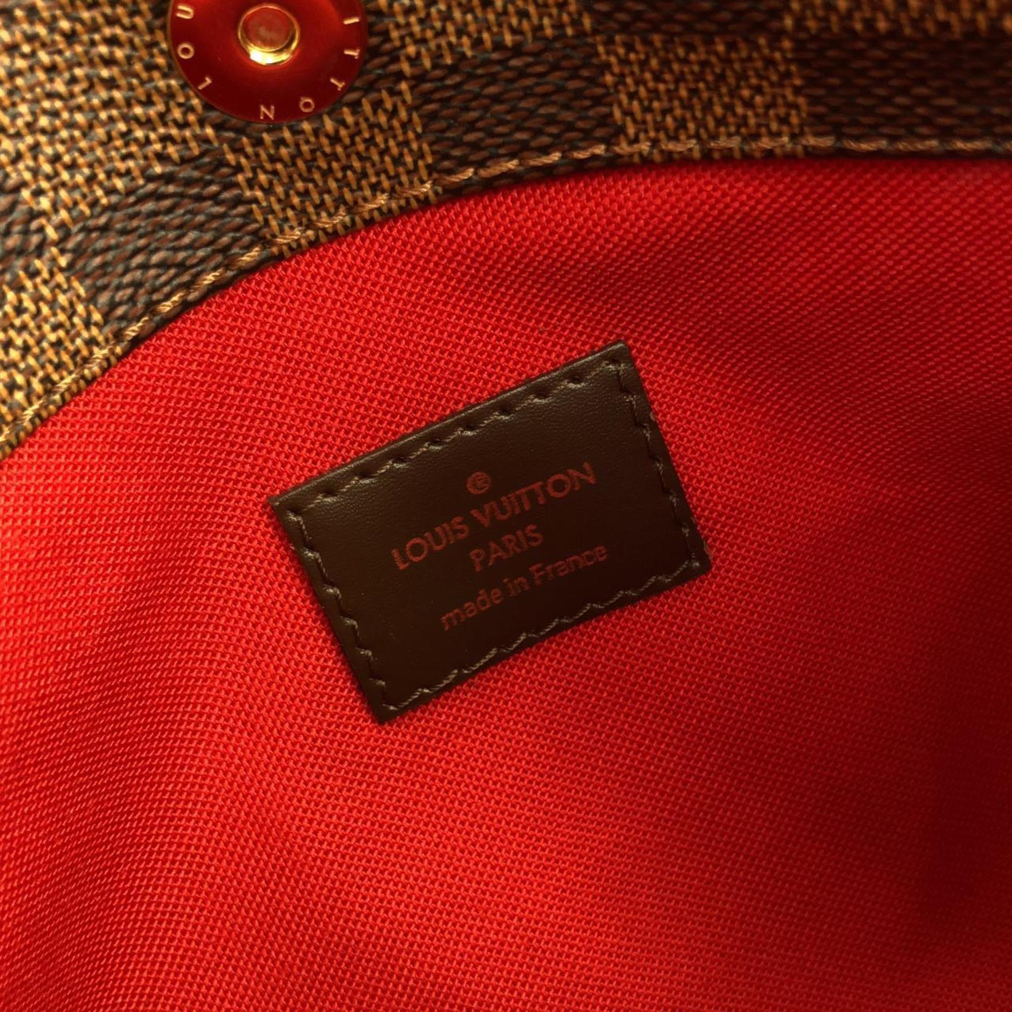Louis Vuitton Damier Damier Canvas Ebene Damier Canvas Shoulder Bag (Pre-Owned)