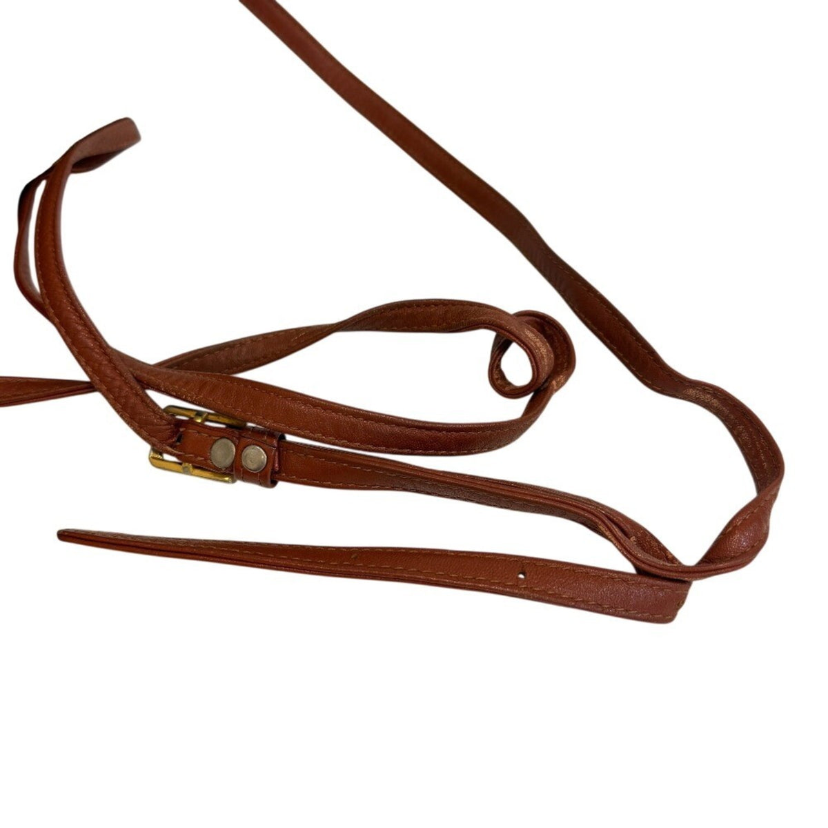Mcm Brown Leather Shoulder Bag (Pre-Owned)