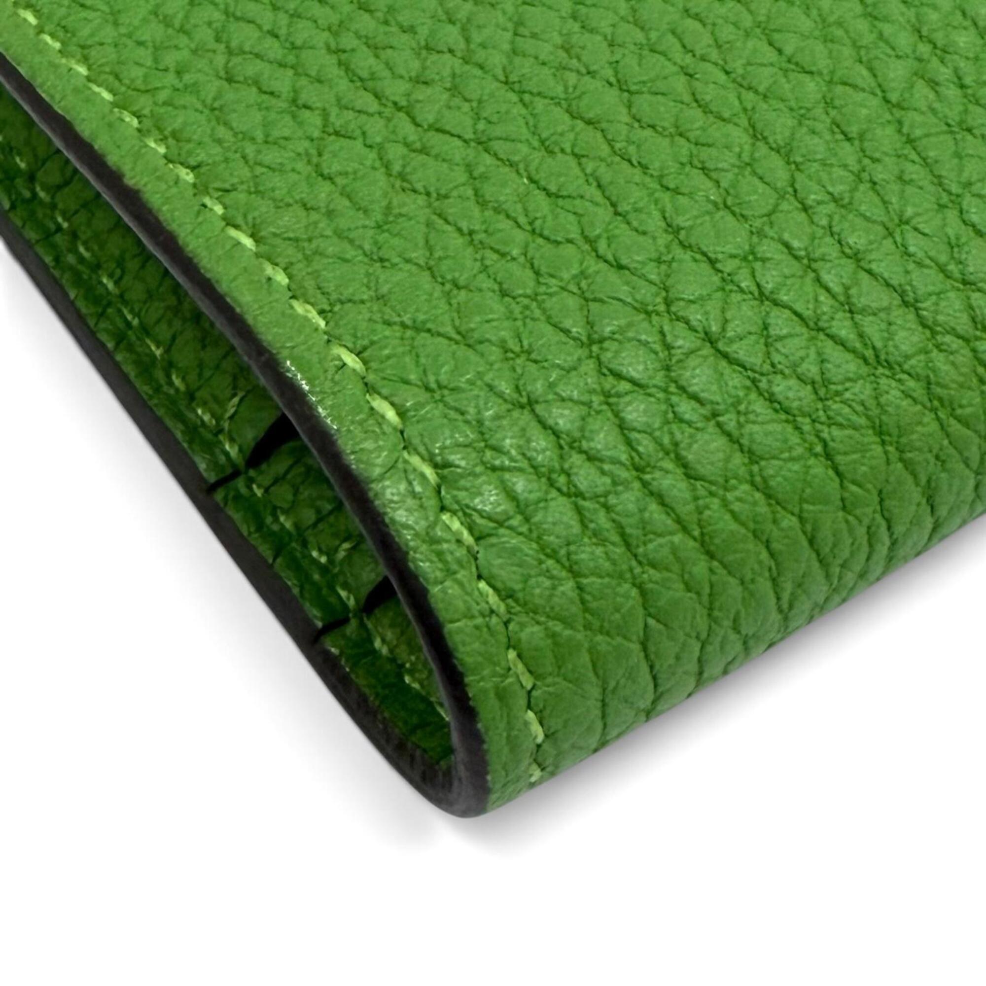 Hermes Bambou Togo Leather Long Wallet (Bi-Fold) (Pre-Owned)