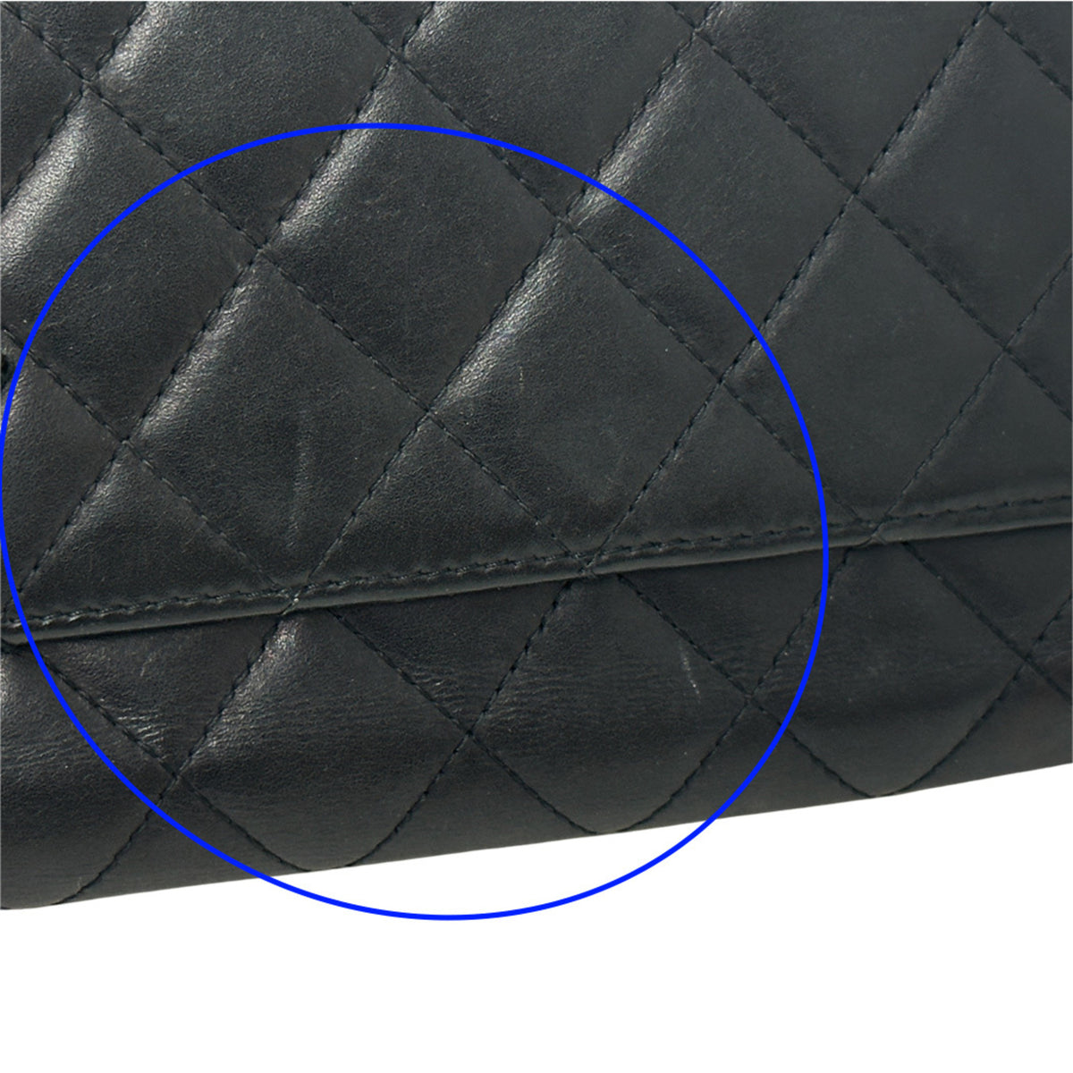 Chanel Black Pink Leather Long Wallet (Bi-Fold) (Pre-Owned)