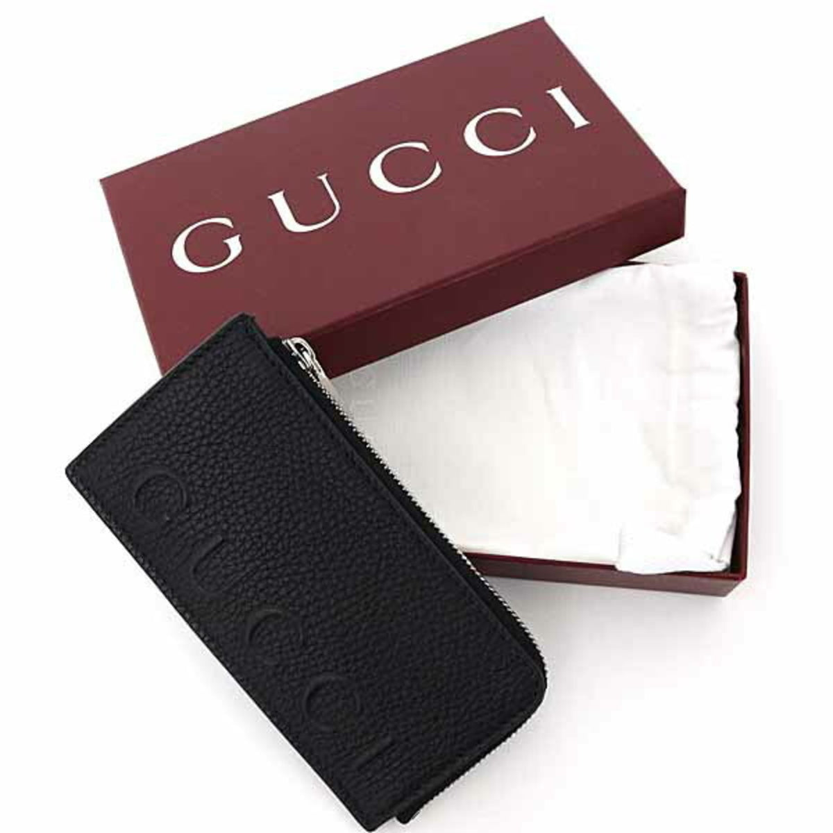 Gucci Silver Yellow Leather Card Wallet (Pre-Owned)