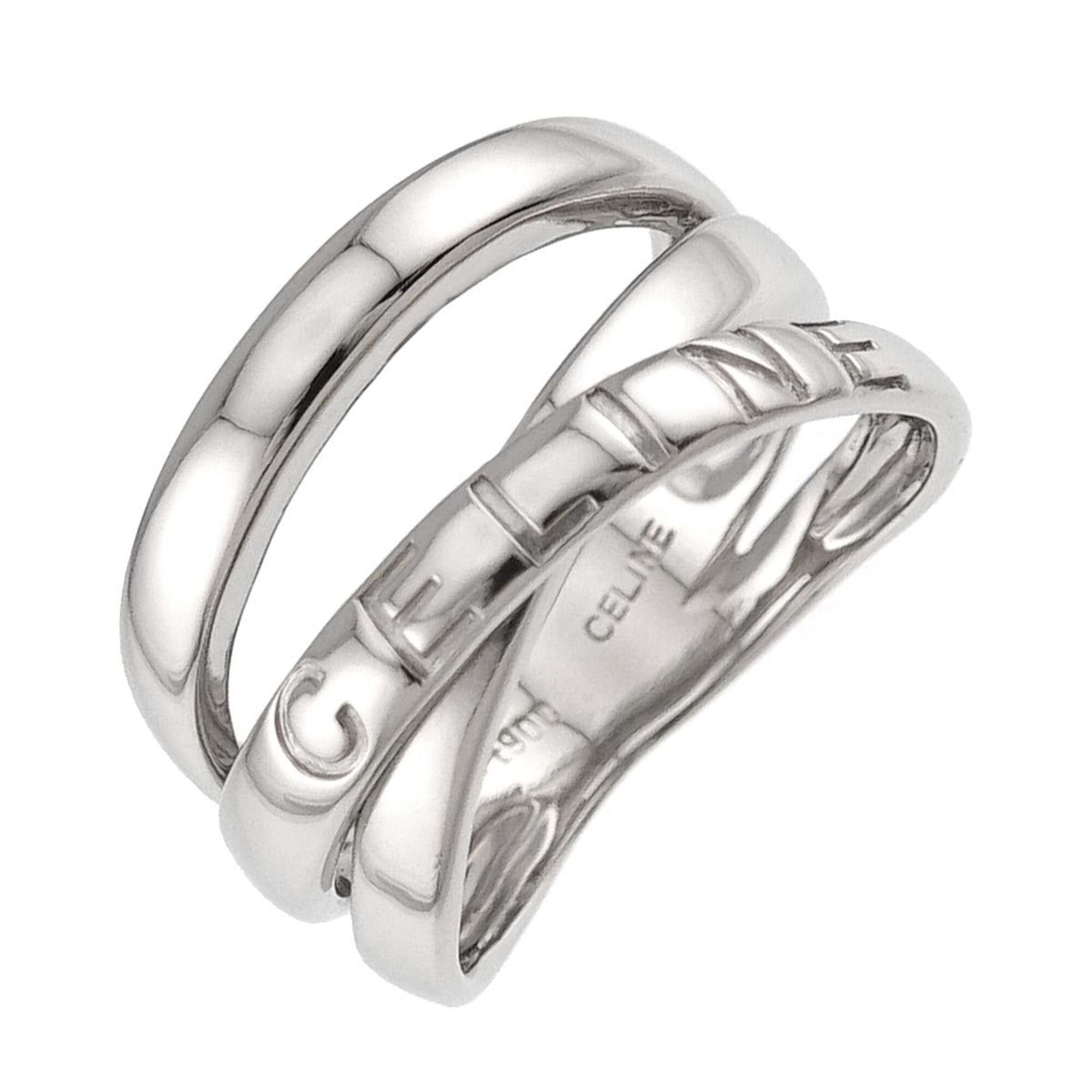 Celine Platinum 900 Band Ring (Pre-Owned)