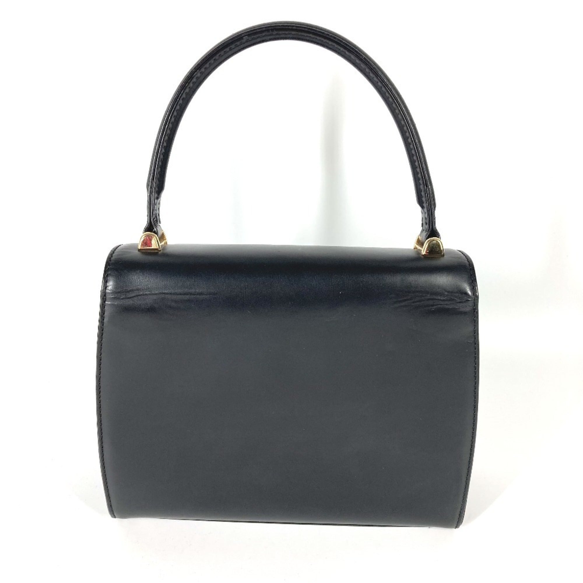 Louis Vuitton Black Noir Leather Handbag (Pre-Owned)
