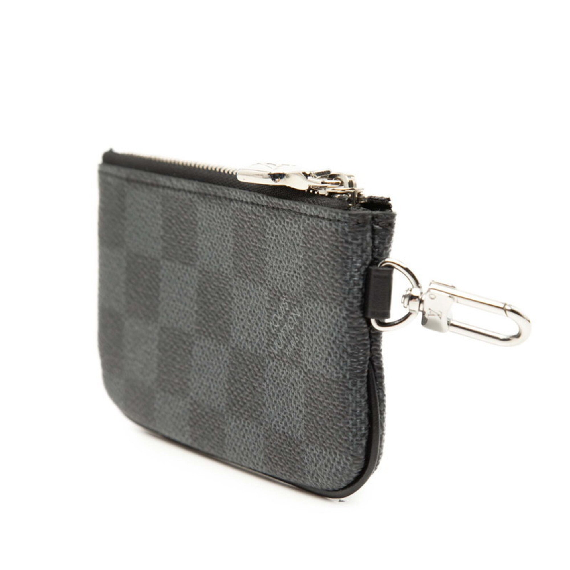 Louis Vuitton Black Gray Damier Graphite Handbag Pouch (Pre-Owned)