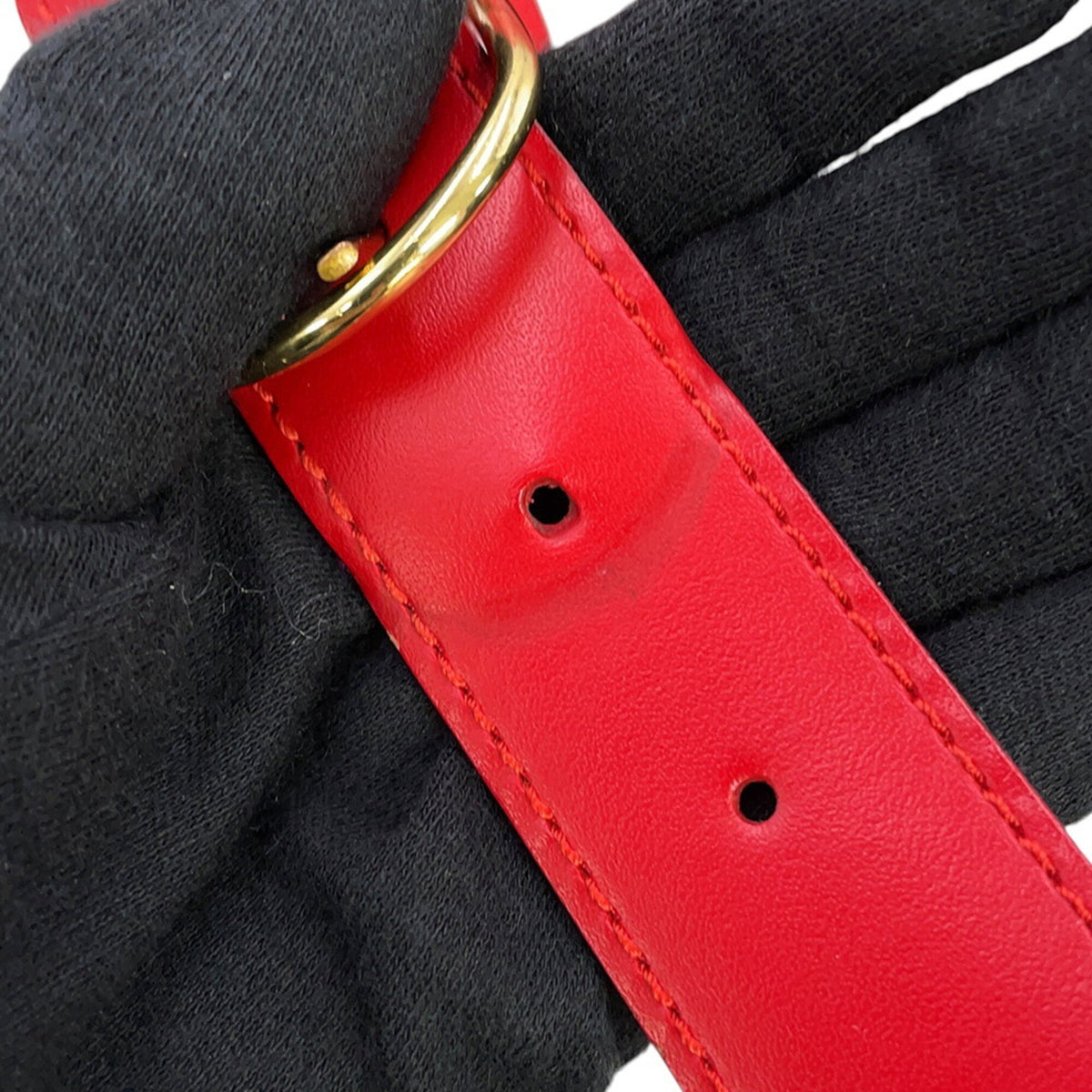 Louis Vuitton Epi Castilian Red Monogram Handbag Shoulder Bag (Pre-Owned)