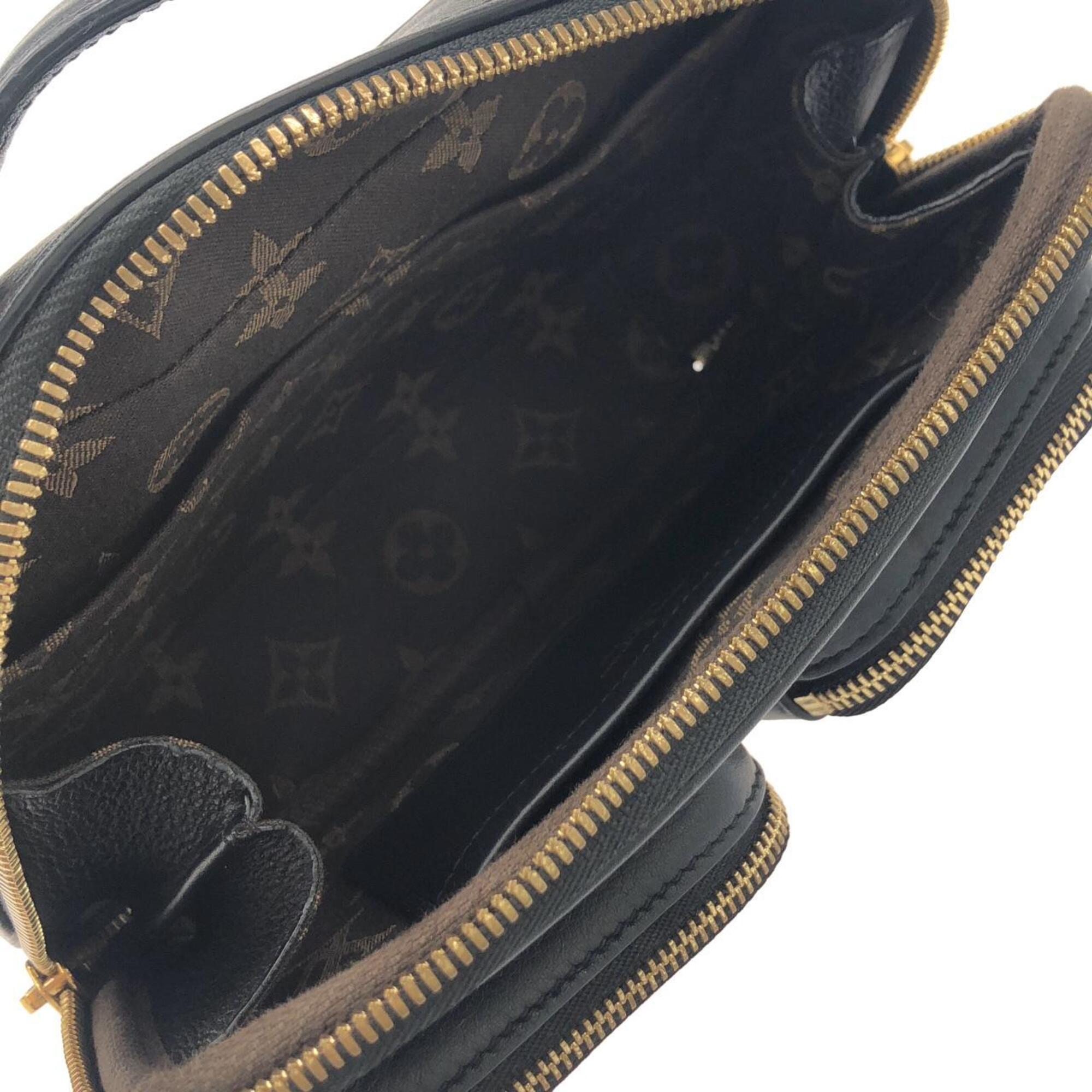 Louis Vuitton Black Leather Shoulder Bag (Pre-Owned)