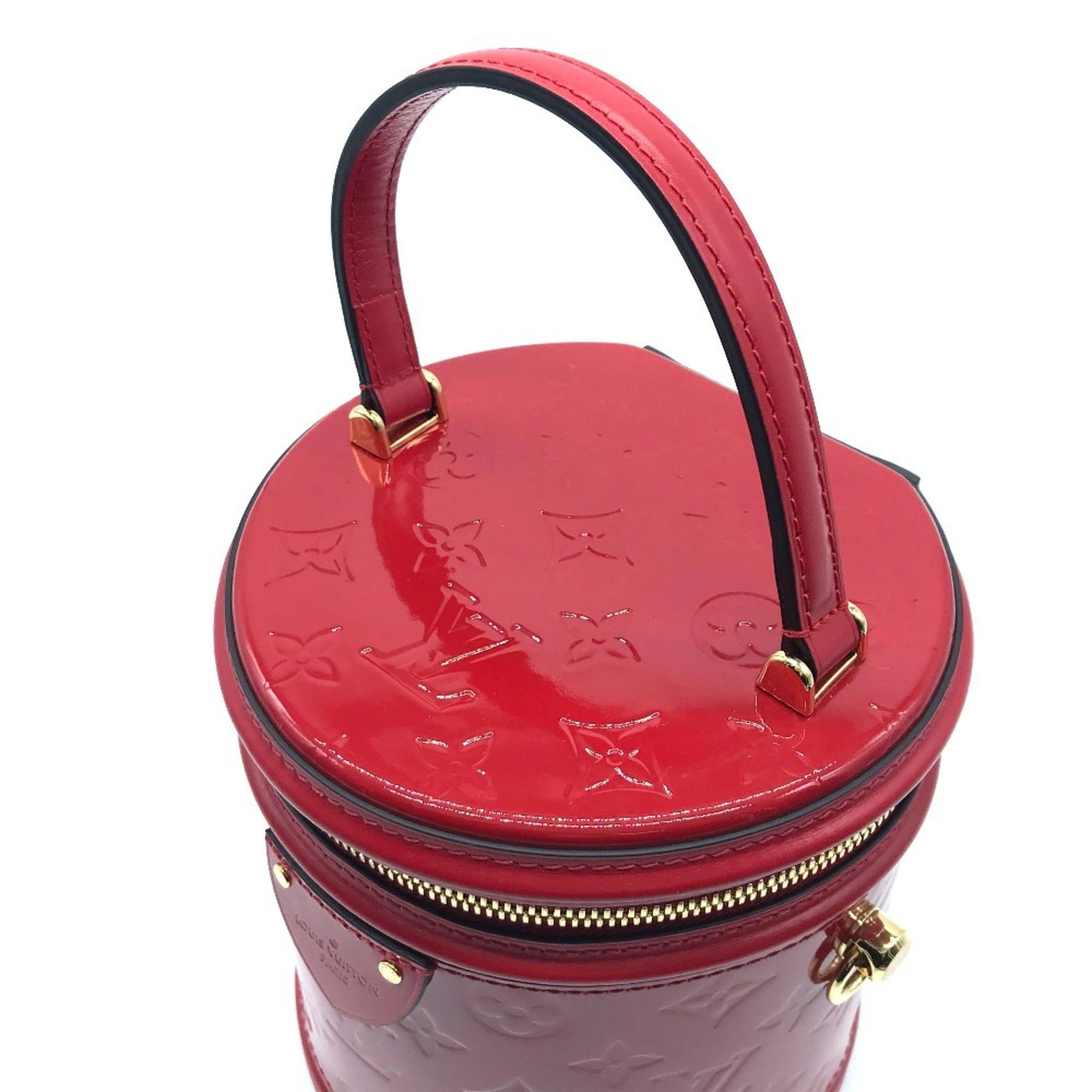 Louis Vuitton Red Color Rouge Patent Leather Handbag (Pre-Owned)