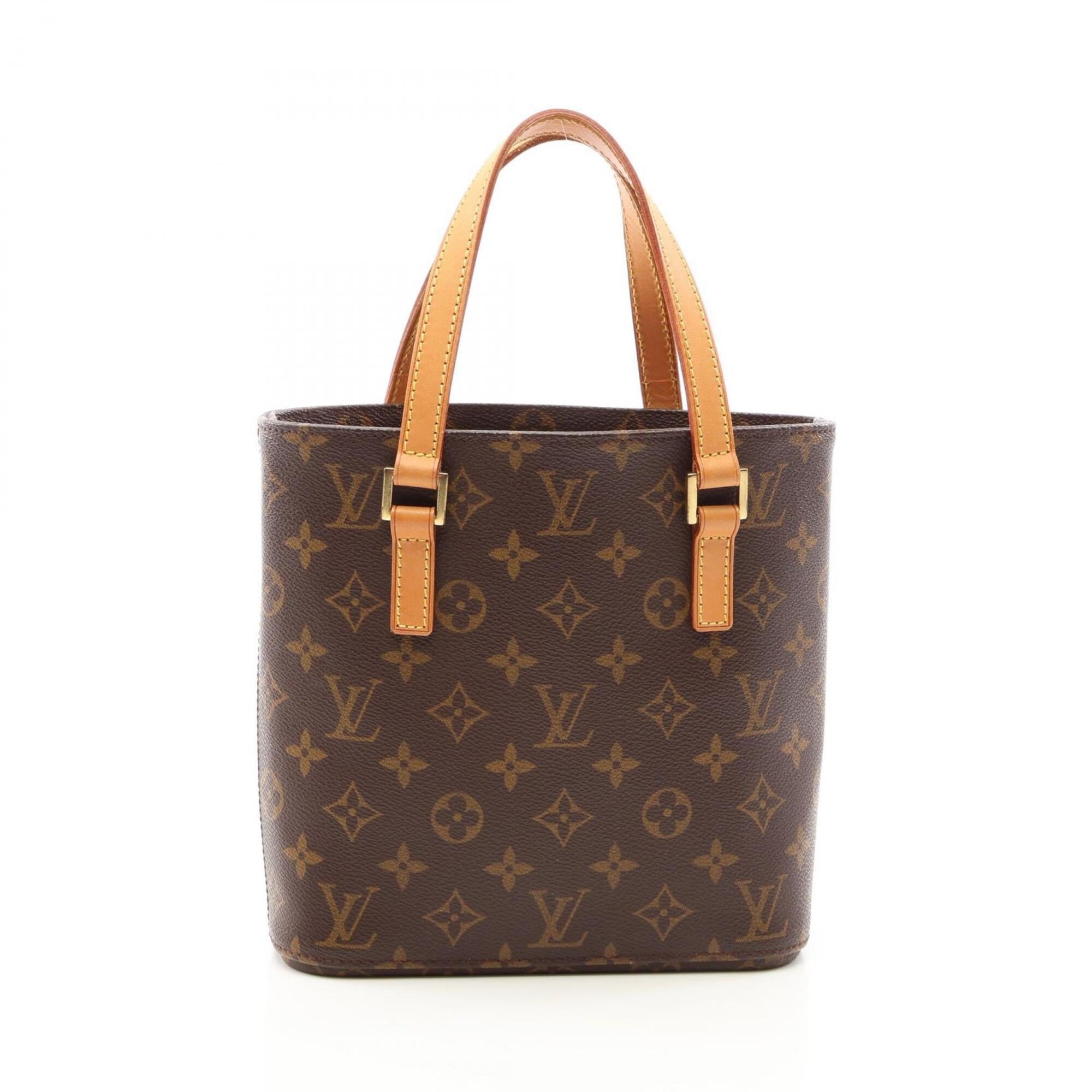 Louis Vuitton Brown Coated Canvas Leather Handbag (Pre-Owned)