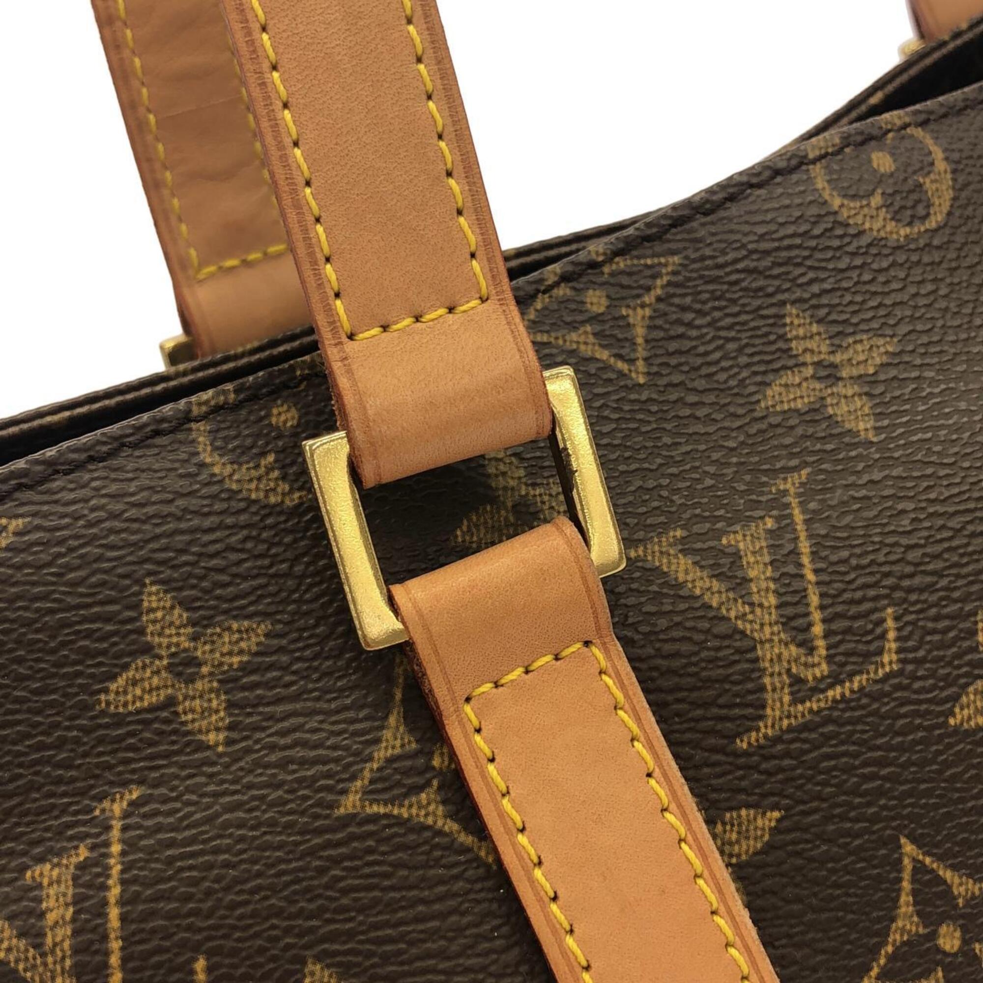 Louis Vuitton Marron Monogram Coated Canvas Handbag (Pre-Owned)