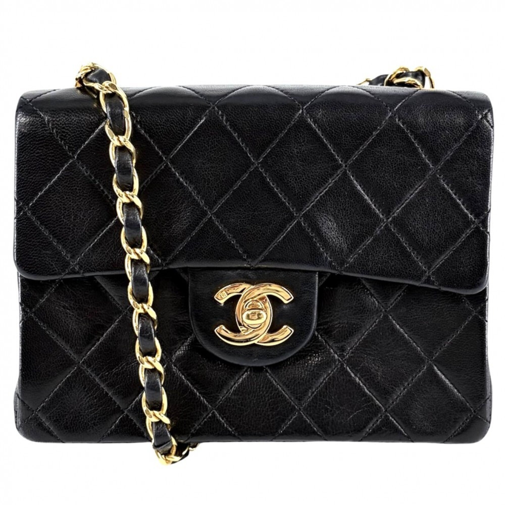 Chanel Black Leather Shoulder Bag (Pre-Owned)
