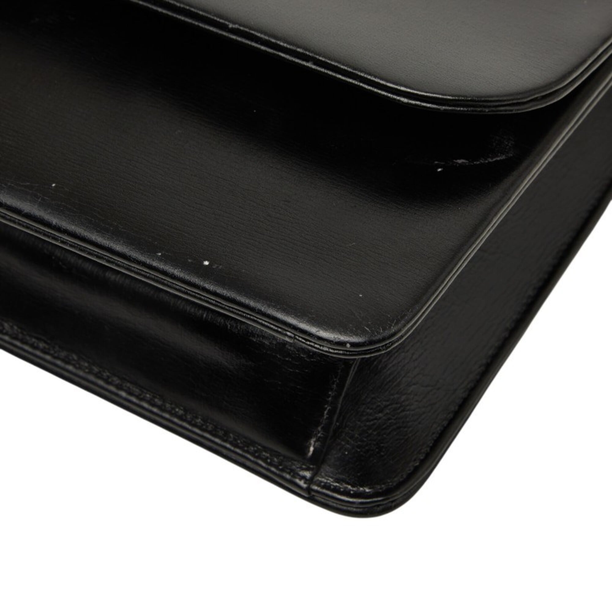 Christian Dior Black Leather Shoulder Bag (Pre-Owned)