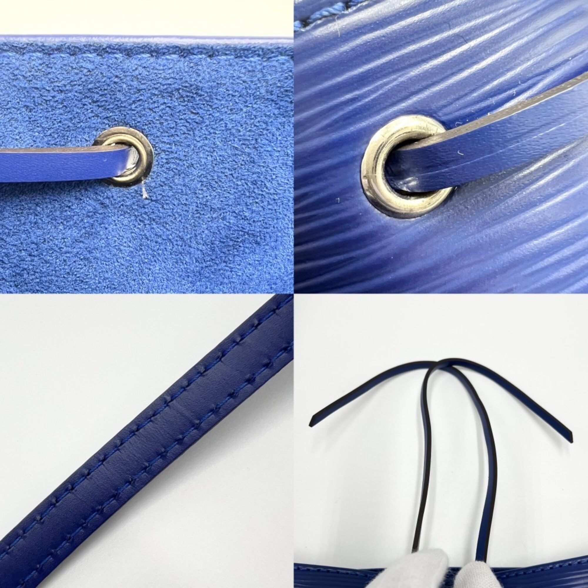 Louis Vuitton Blue Blueberry Epi Leather Shoulder Bag (Pre-Owned)