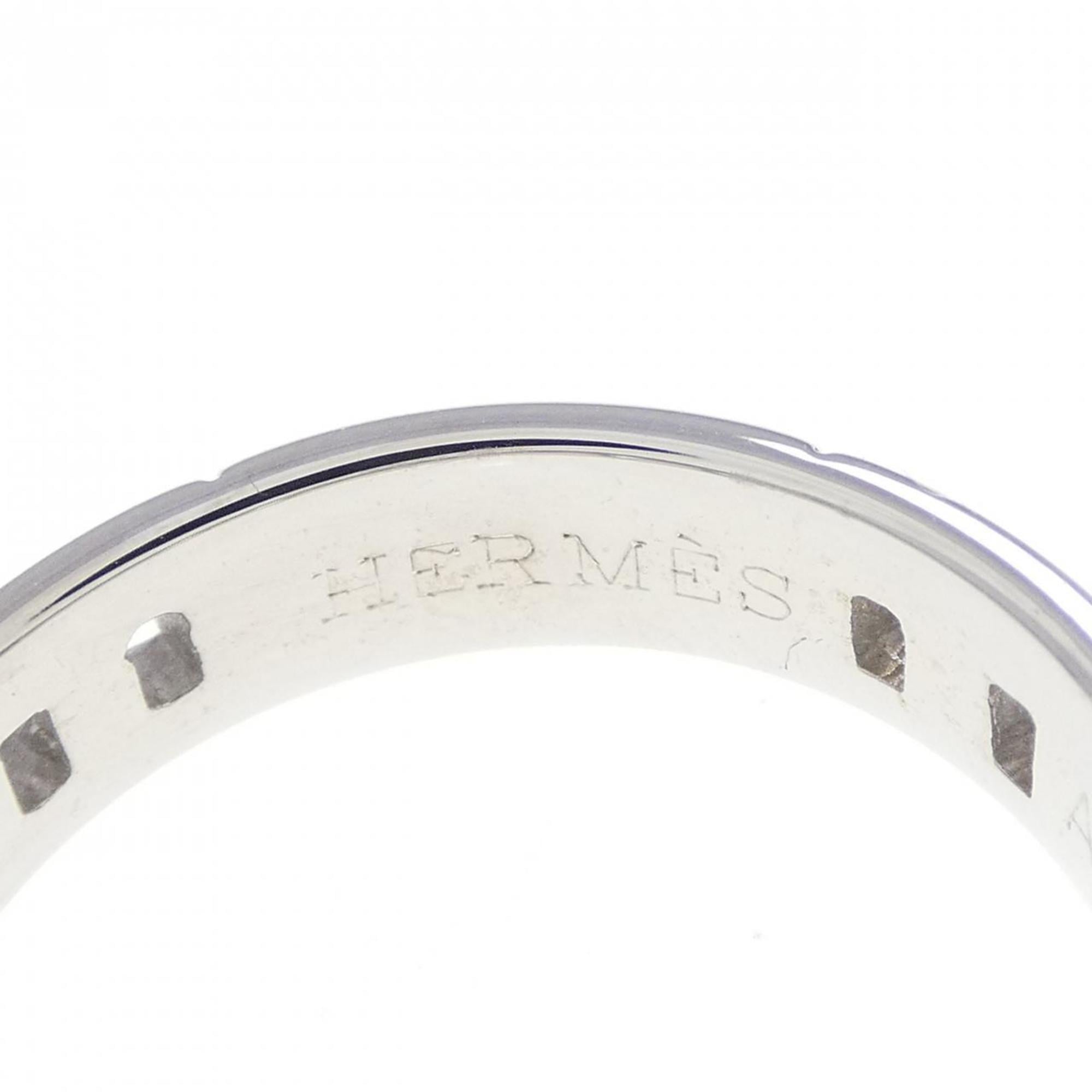 Hermes White Gold White Gold (18K) Band Ring (Pre-Owned)