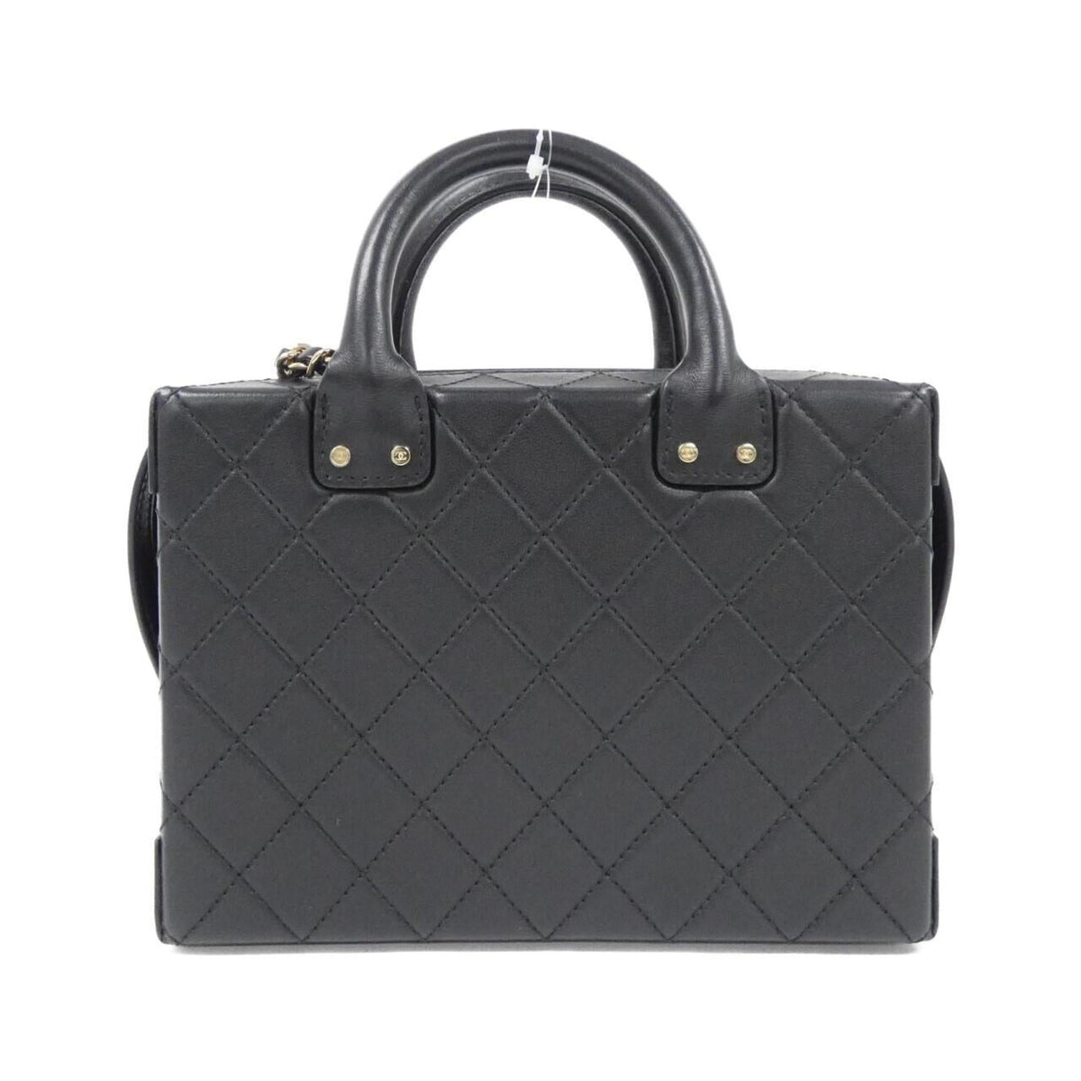 Chanel Black Leather Handbag (Pre-Owned)