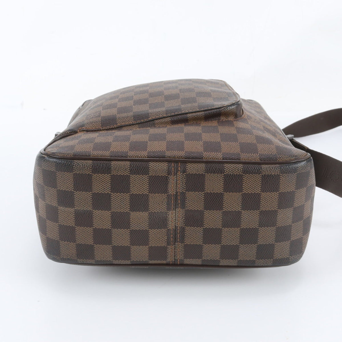 Louis Vuitton Ebene Leather Coated Canvas Messenger Bag Shoulder Bag (Pre-Owned)
