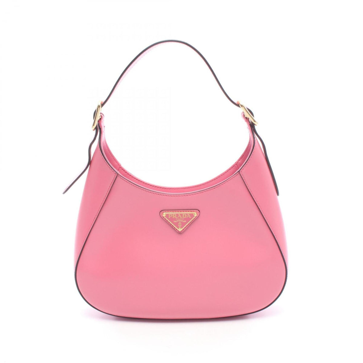 Prada Pink Leather Handbag Shoulder Bag (Pre-Owned)