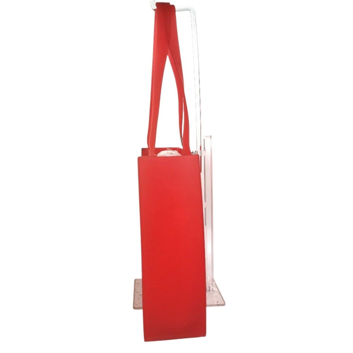 Chanel Red Color Rubber Shoulder Bag Tote Bag (Pre-Owned)