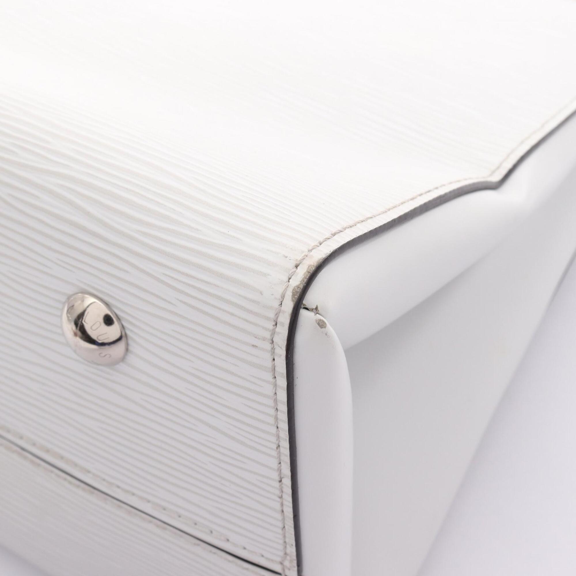 Louis Vuitton Epi Blanc White Epi Leather Handbag (Pre-Owned)