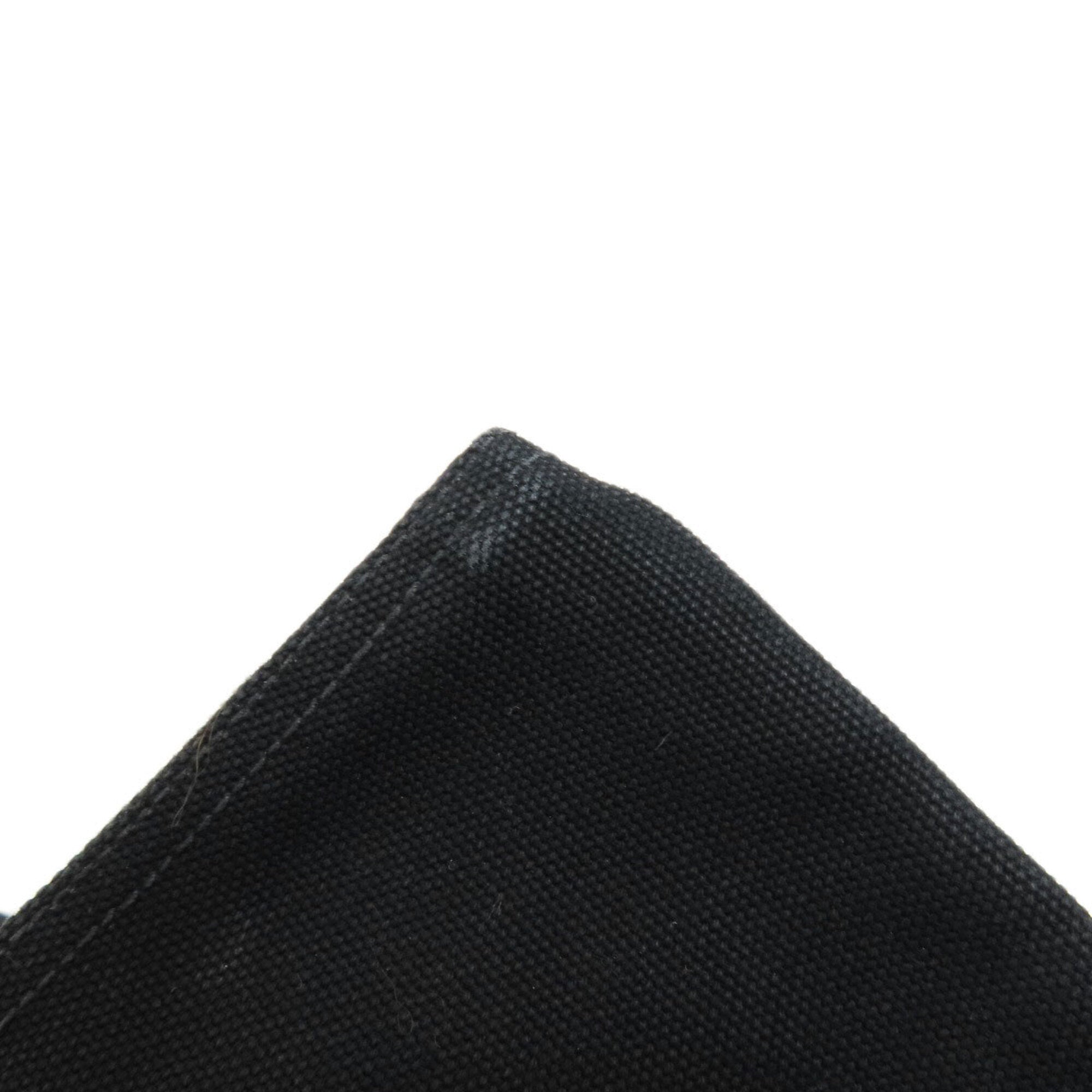 Prada Canapa Black Canvas Handbag (Pre-Owned)