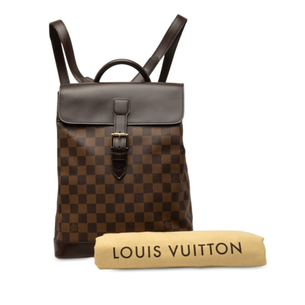 Louis Vuitton Damier Brown Pvc Leather Backpack (Pre-Owned)