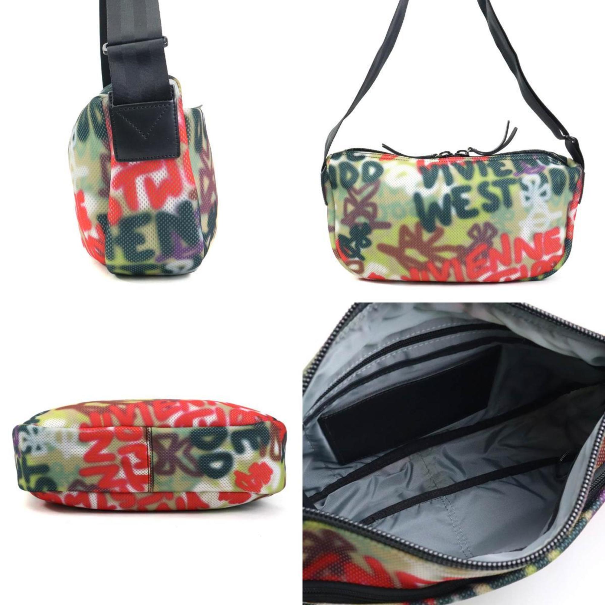 Vivienne Westwood Black Multi-Color Mesh Shoulder Bag (Pre-Owned)