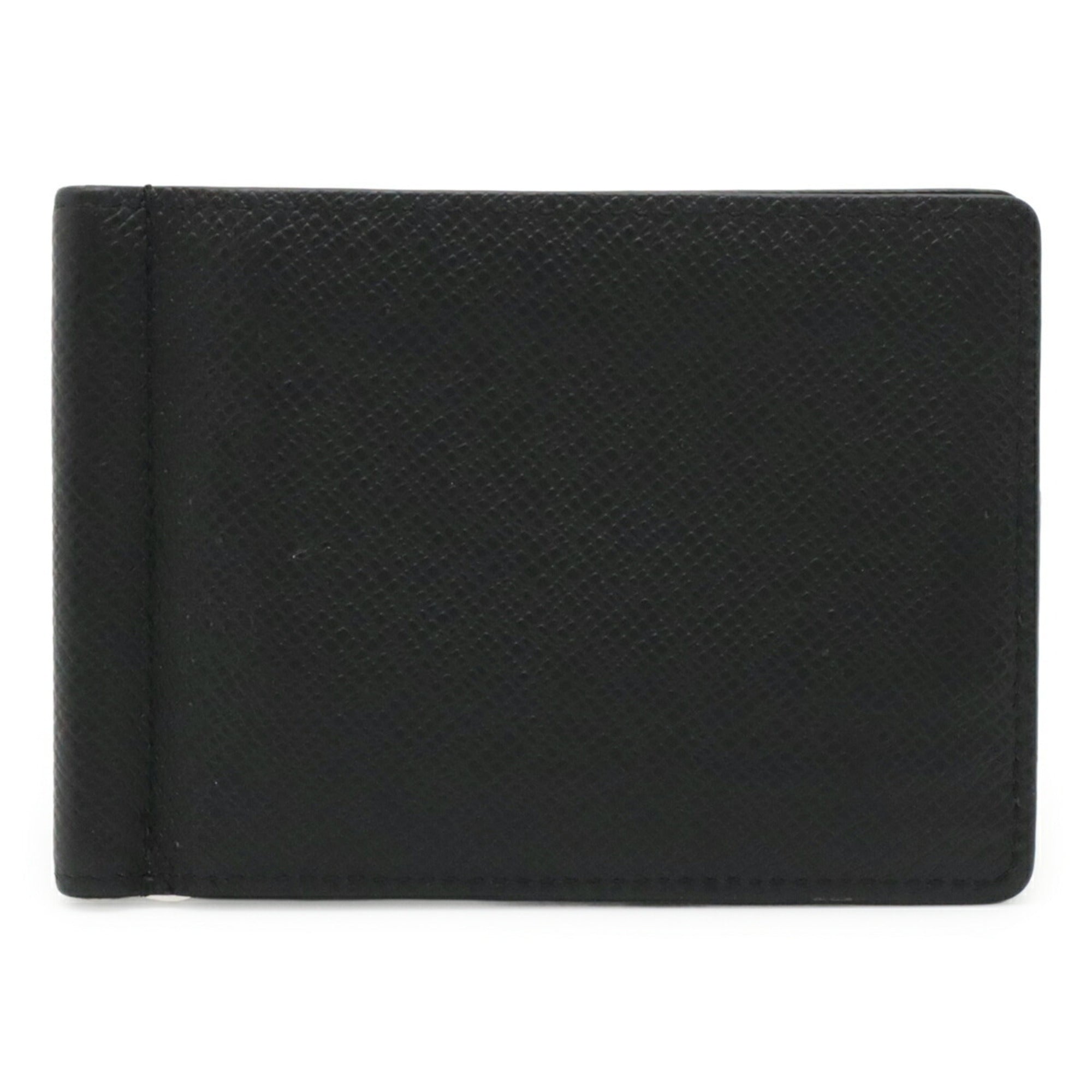 Louis Vuitton Taiga Black Noir Taiga Leather Money Clip (Pre-Owned)