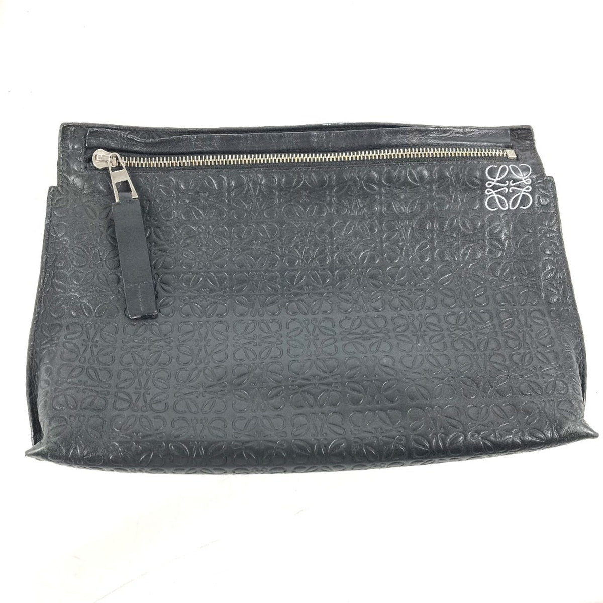 Loewe Black Leather Clutch Bag (Pre-Owned)