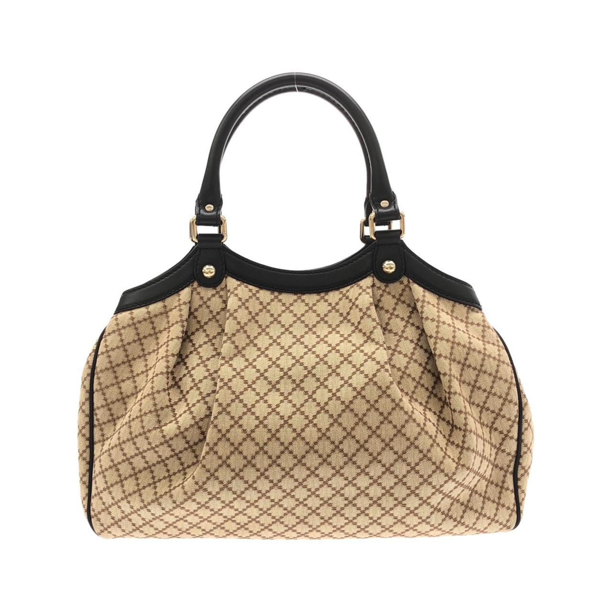 Gucci Beige Canvas Handbag (Pre-Owned)