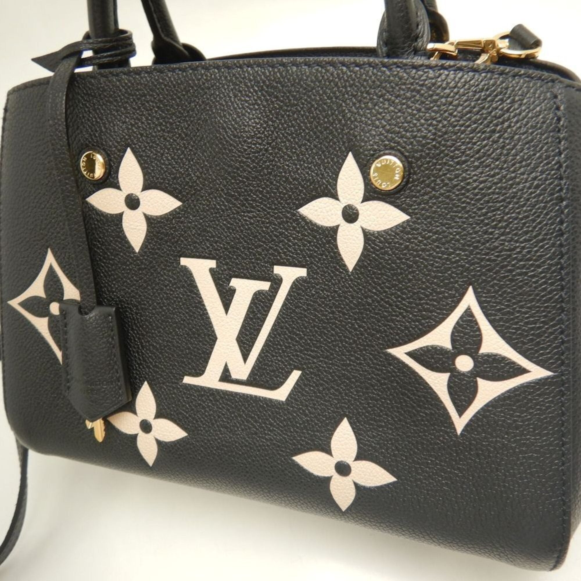 Louis Vuitton Monogram Noir Monogram Empreinte Handbag (Pre-Owned)