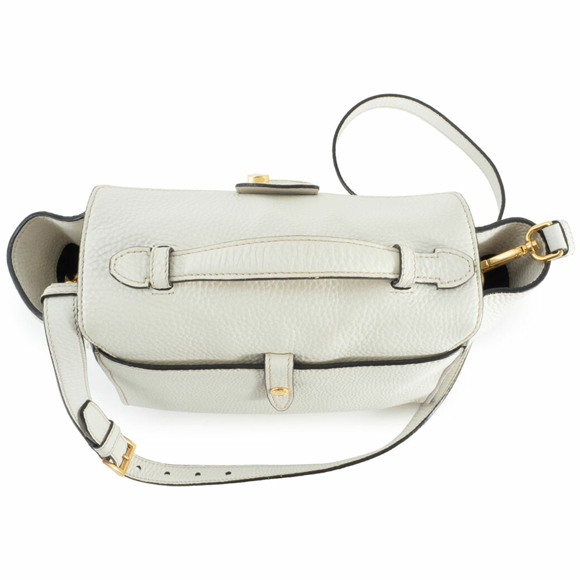 Prada White Leather Handbag (Pre-Owned)
