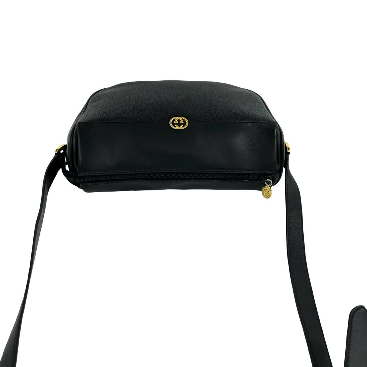 Gucci Black Leather Pochette Shoulder Bag (Pre-Owned)