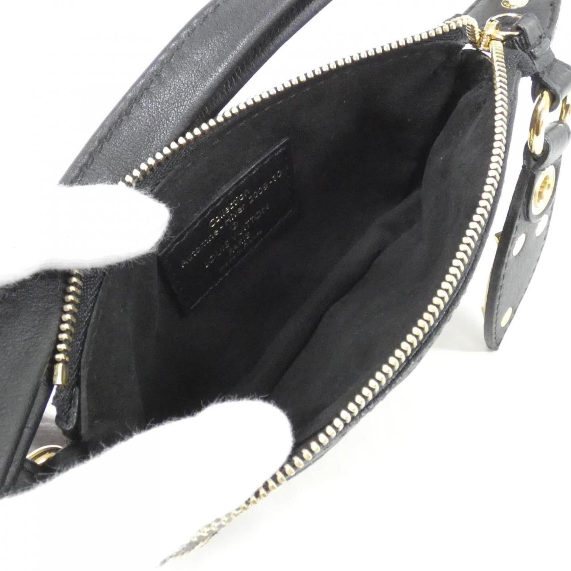 Louis Vuitton Monogram Eclipse Gold Coated Canvas Spangles Pochette Pouch (Pre-Owned)
