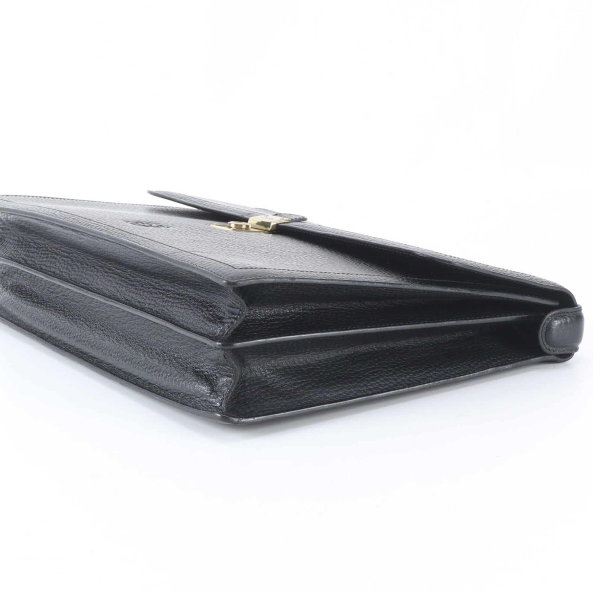 Loewe Black Leather Briefcase Handbag (Pre-Owned)
