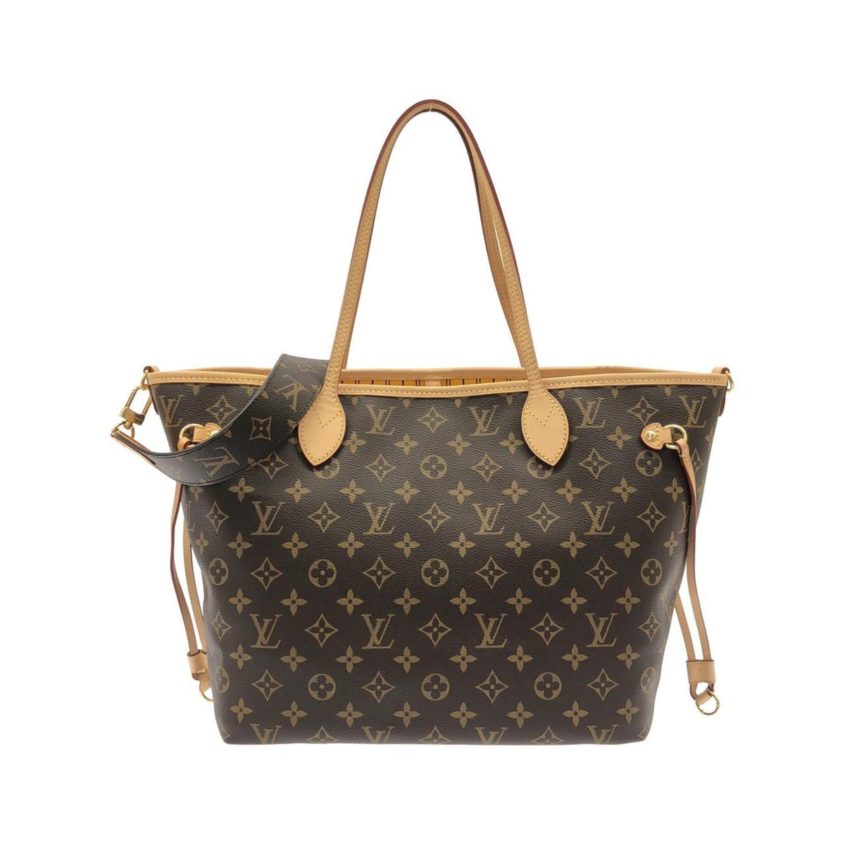 Louis Vuitton Jaune Marron Saffron Coated Canvas Handbag (Pre-Owned)