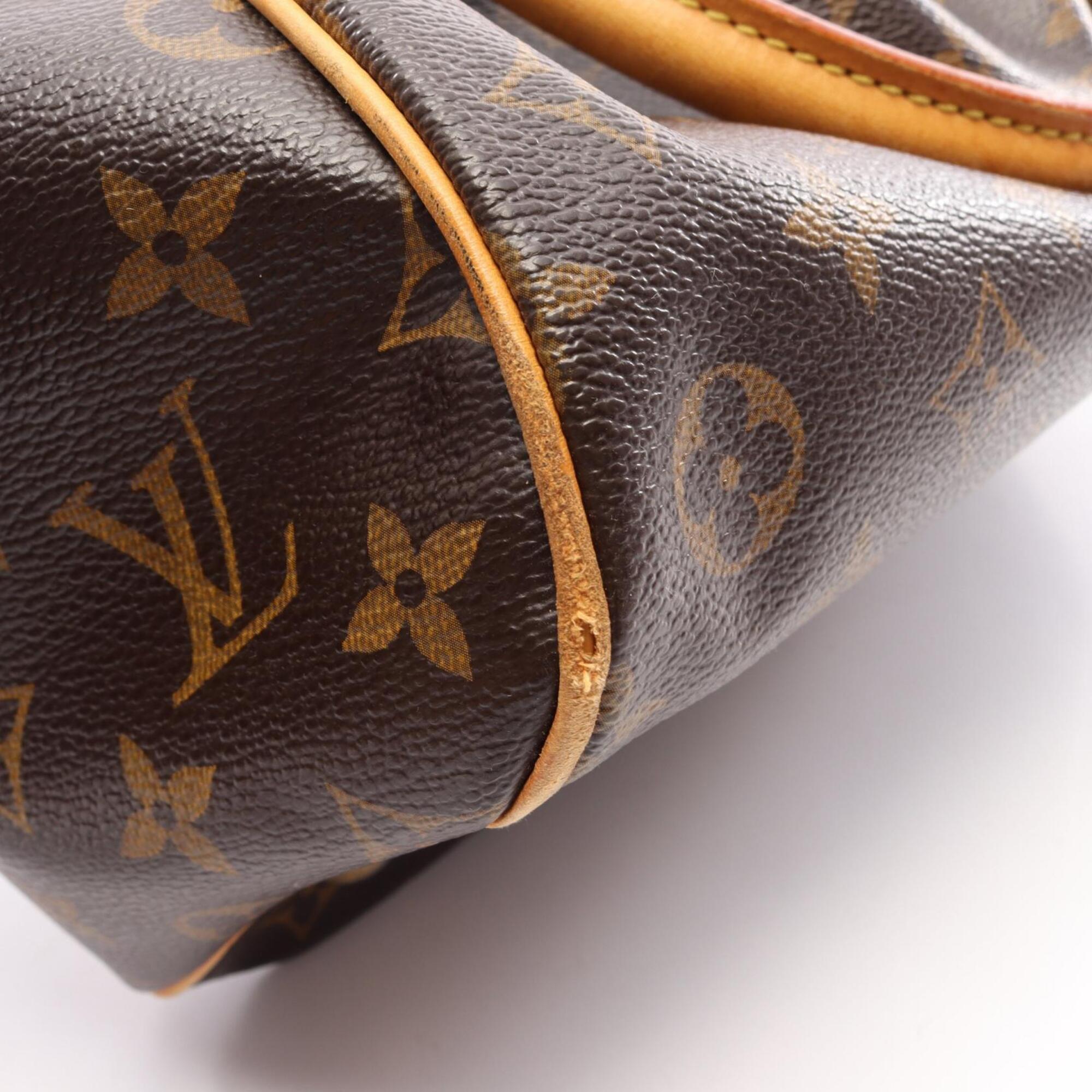 Louis Vuitton Brown Coated Canvas Leather Handbag (Pre-Owned)