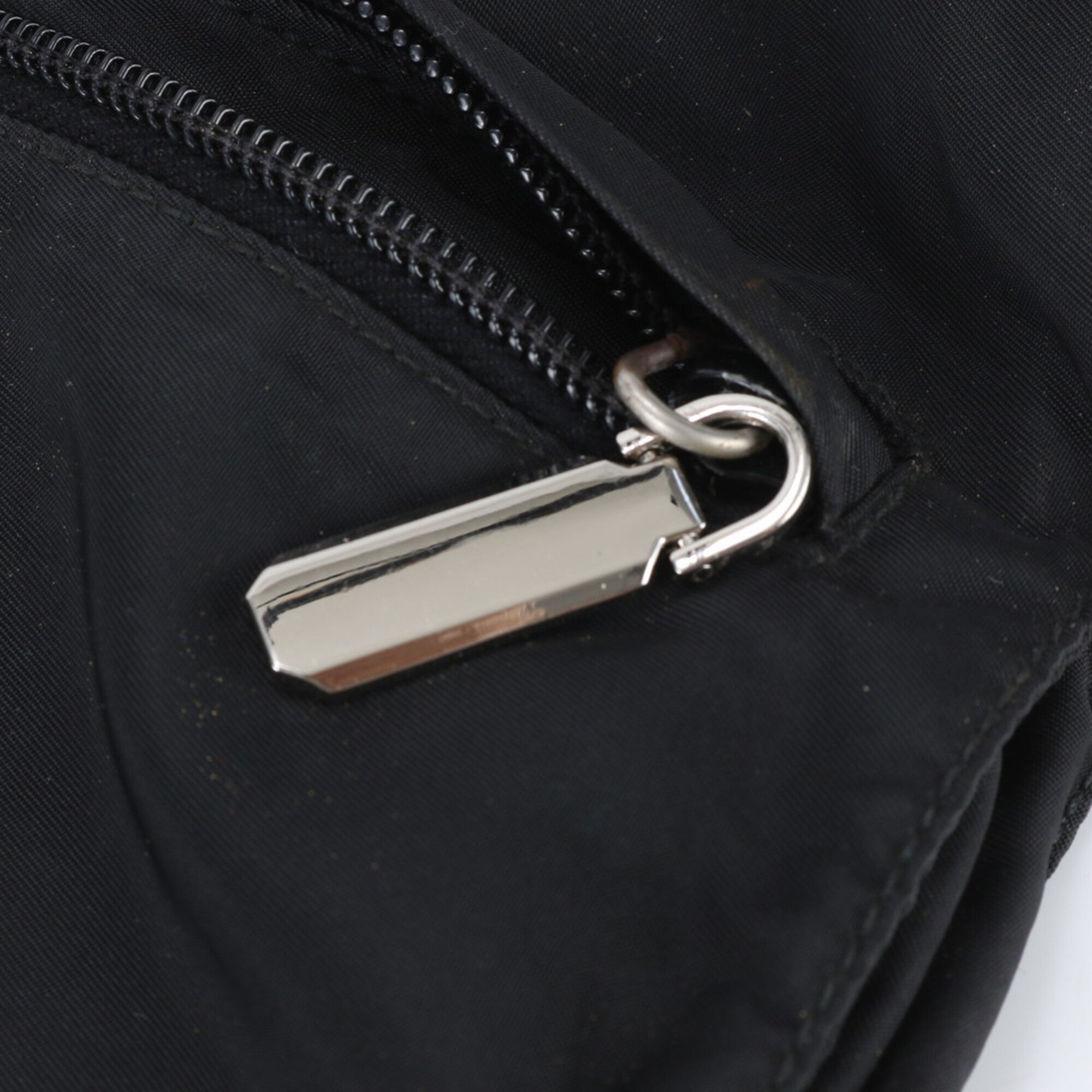 Prada Black Nylon Leather Shoulder Bag (Pre-Owned)
