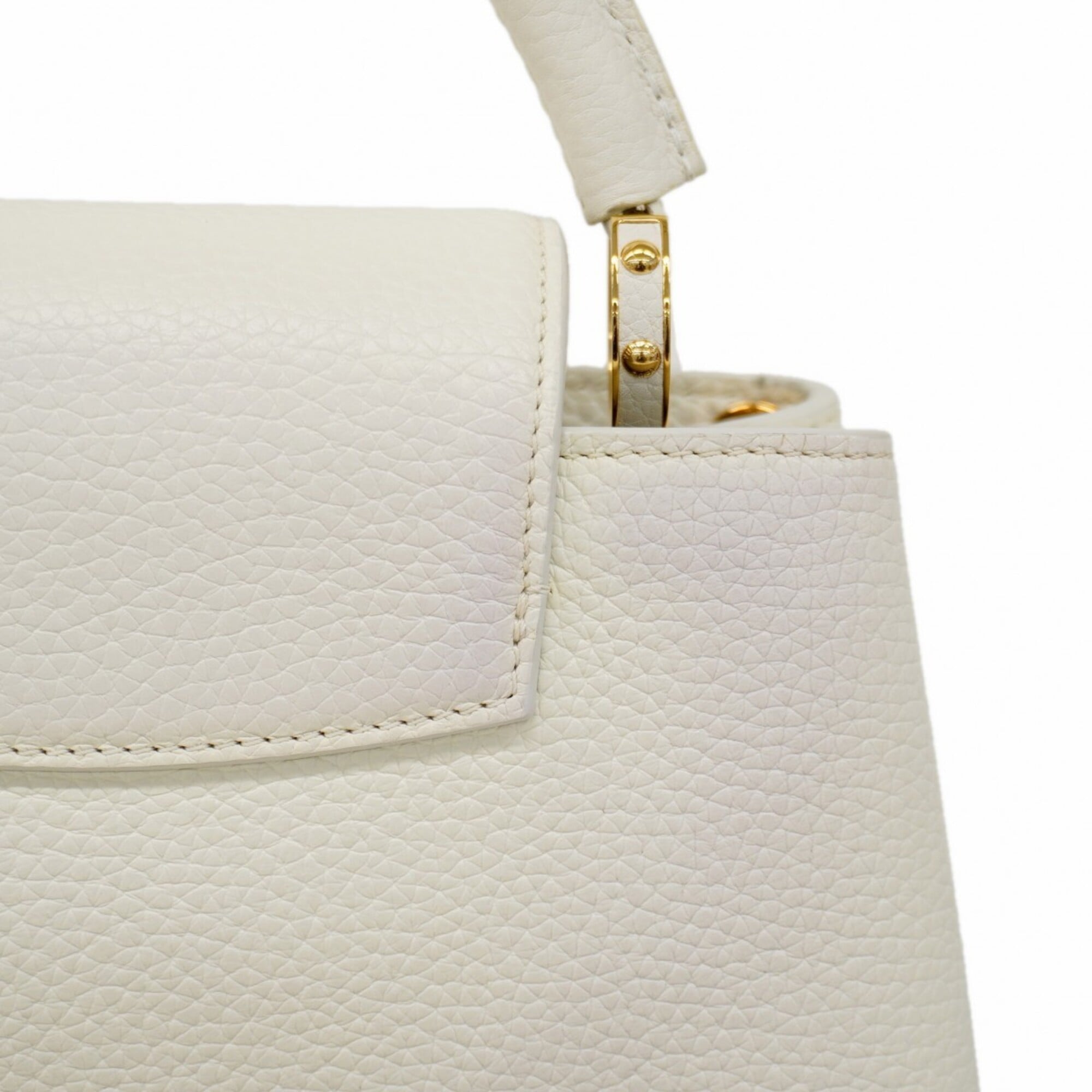 Louis Vuitton Blanc Gray Handbag (Pre-Owned)