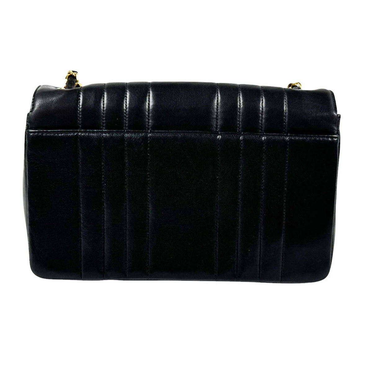 Chanel Black Leather Shoulder Bag (Pre-Owned)