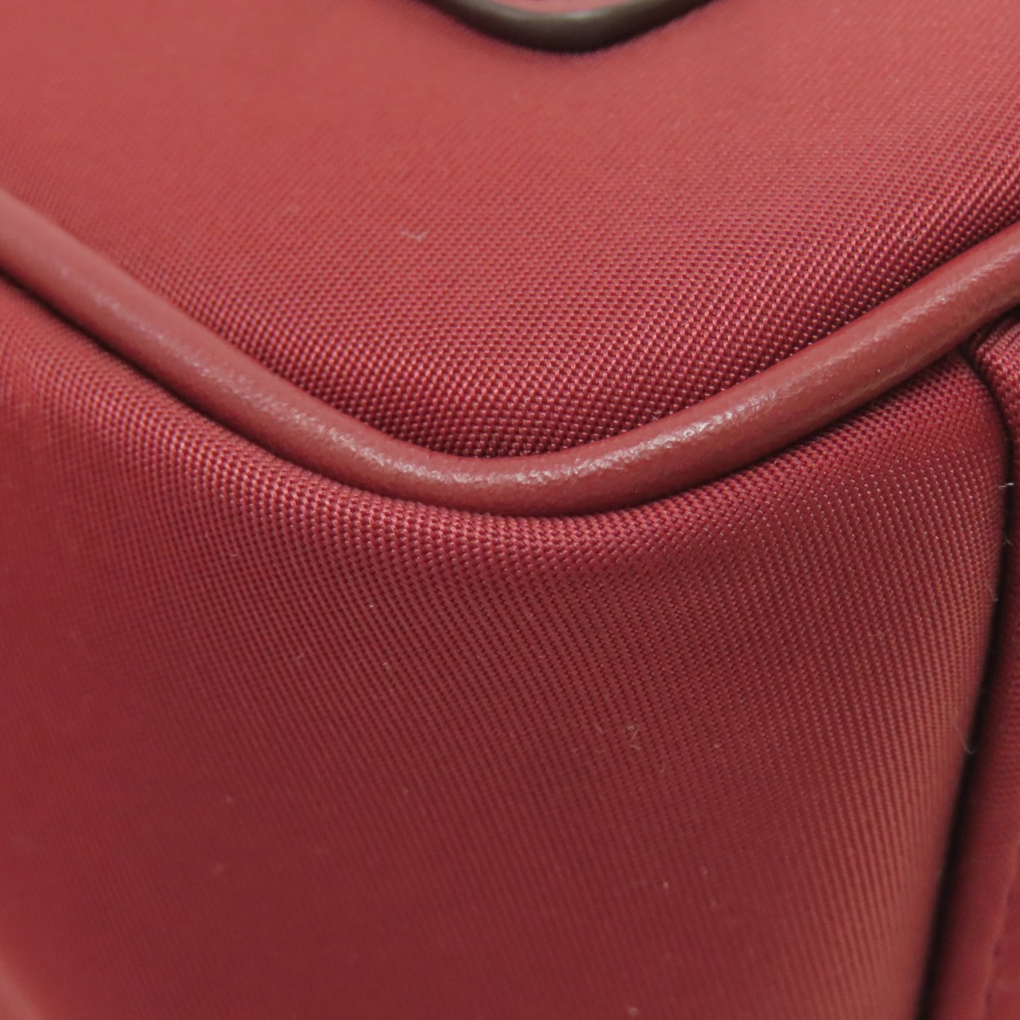 Michael Kors Red Color Nylon Shoulder Bag (Pre-Owned)