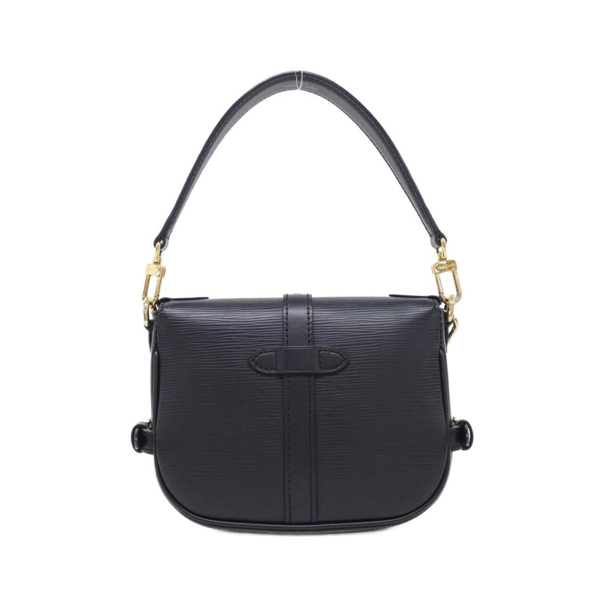 Louis Vuitton Black Leather Shoulder Bag (Pre-Owned)
