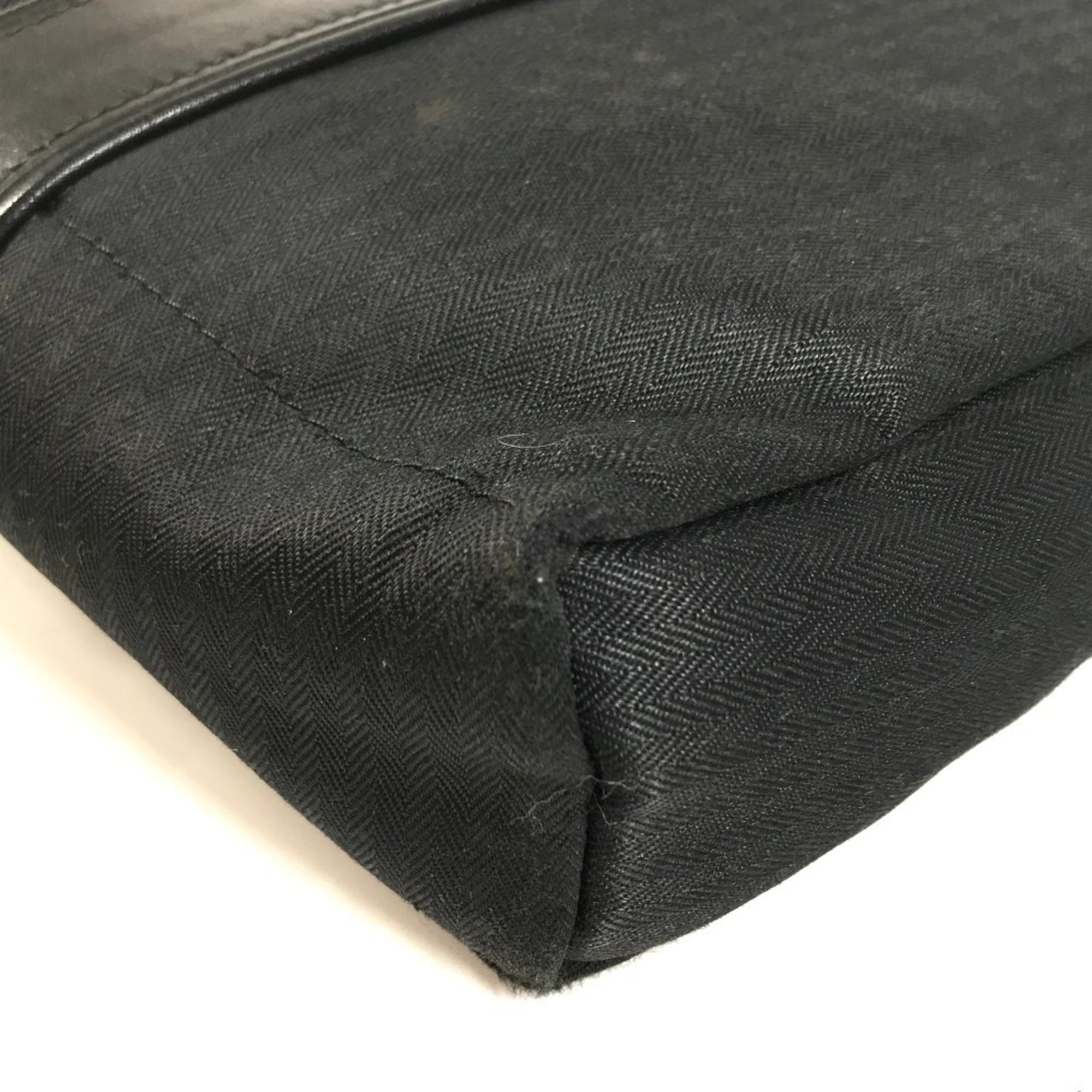 Hermes Black Cotton Pochette Shoulder Bag (Pre-Owned)