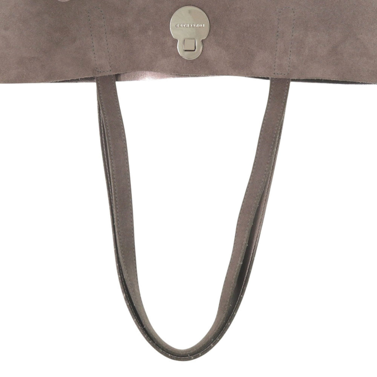 Longchamp Gray Suede Tote Bag (Pre-Owned)