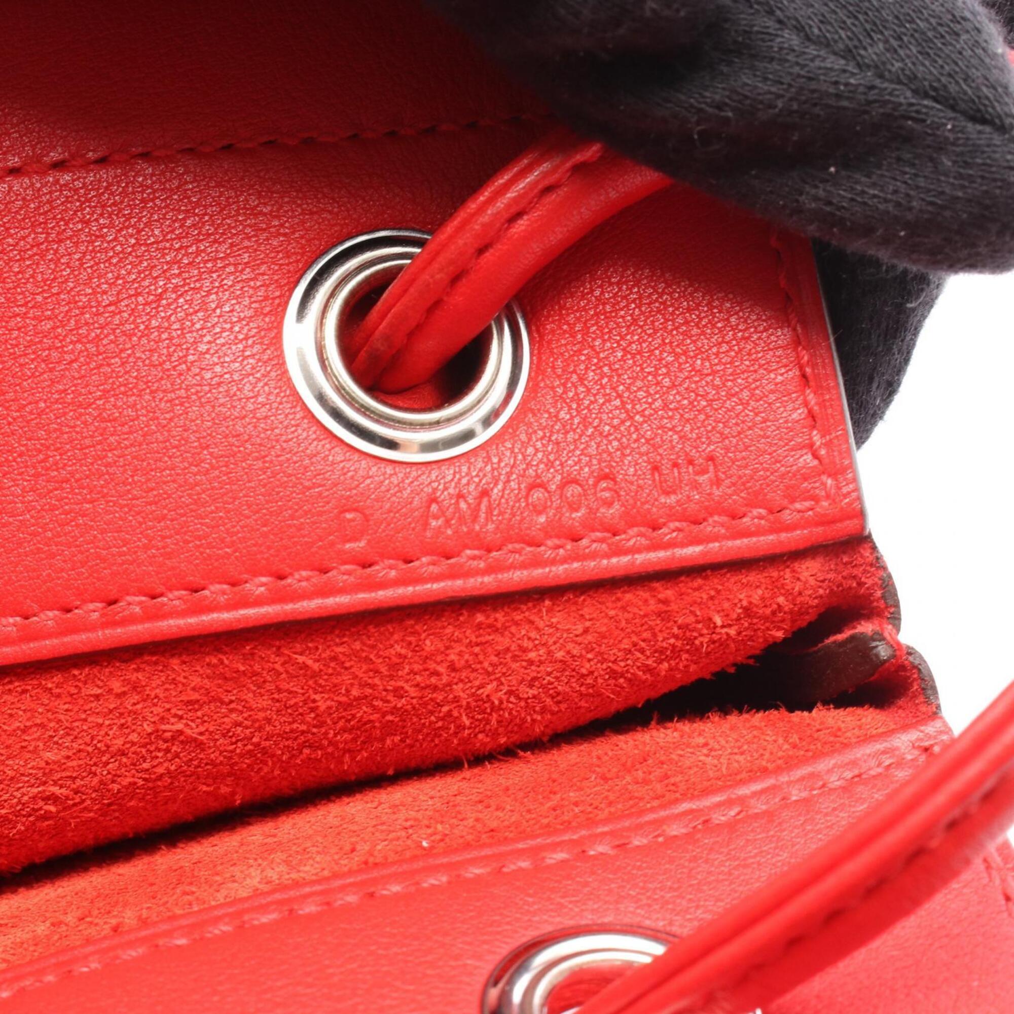 Hermes Red Color Swift Leather Leather Handbag Shoulder Bag (Pre-Owned)