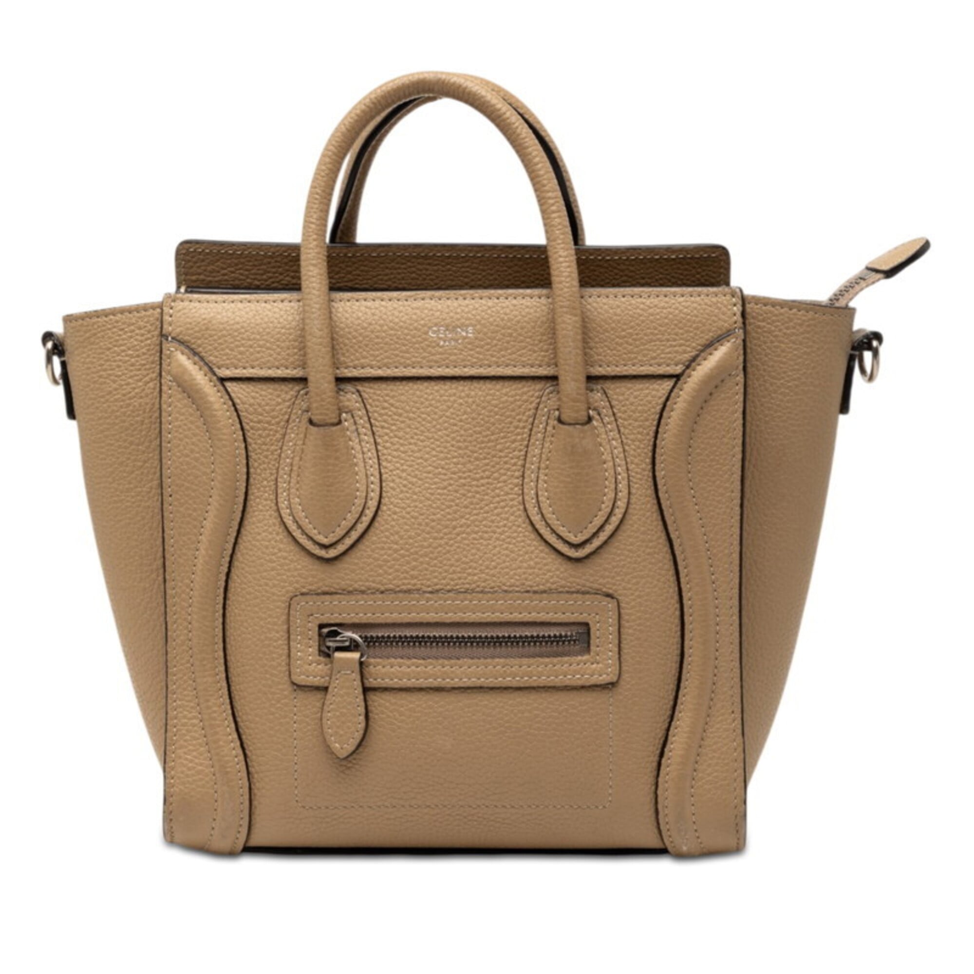 Celine Beige Leather Handbag (Pre-Owned)