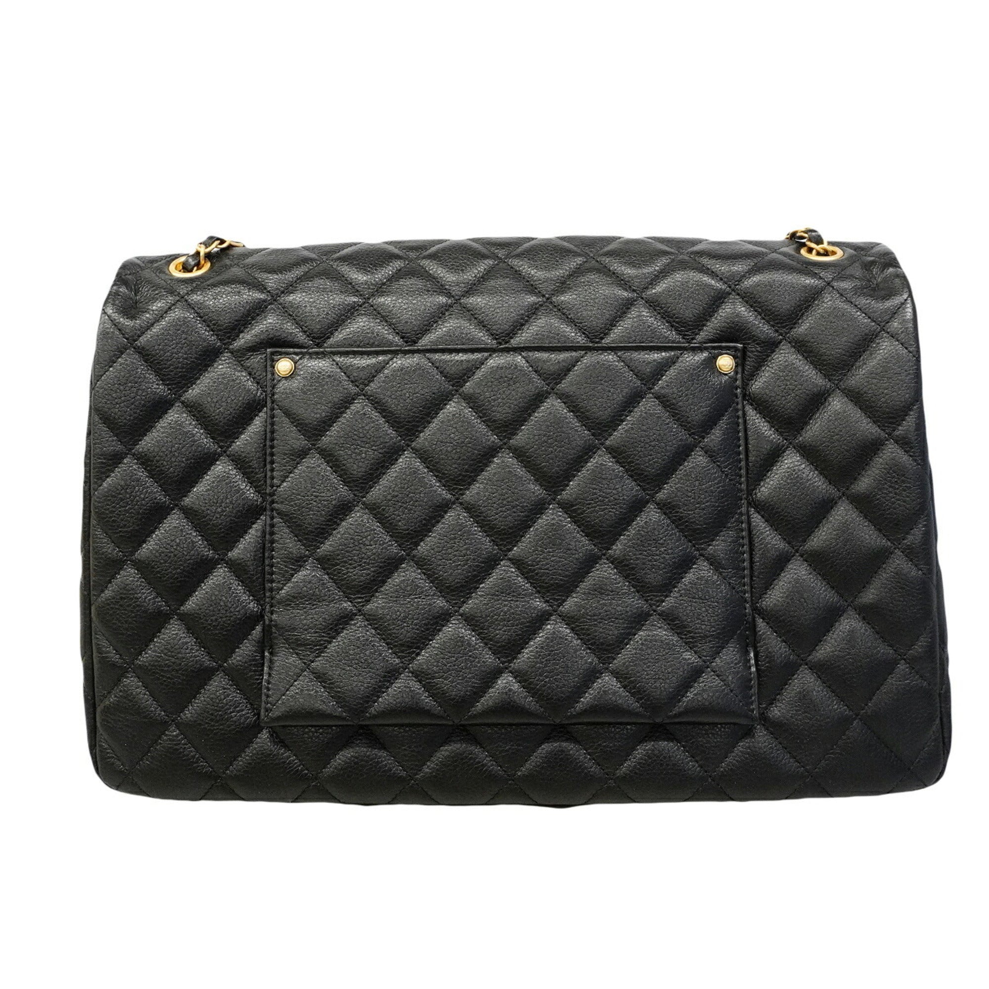 Chanel Black Leather Shoulder Bag (Pre-Owned)