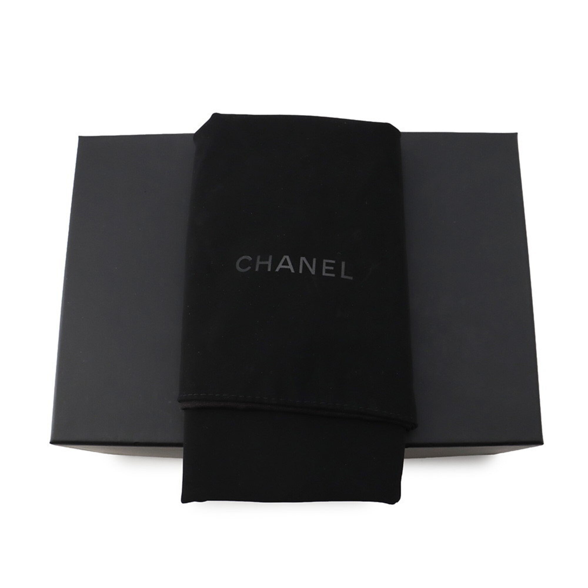 Chanel Black Grained Calfskin Shoulder Bag Vanity Bag (Pre-Owned)