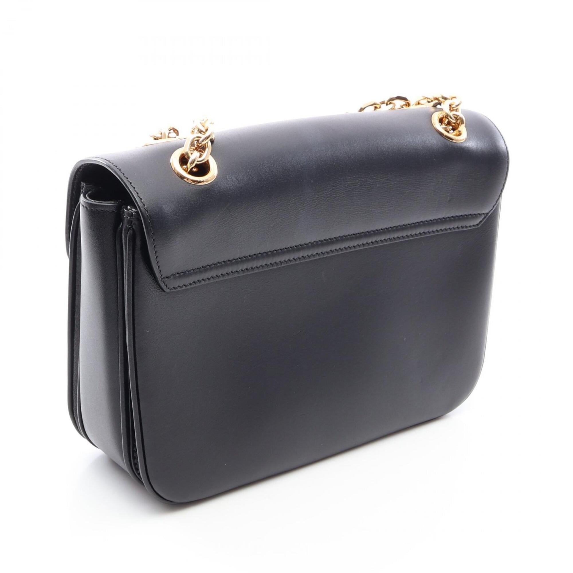 Celine Black Leather Handbag Shoulder Bag (Pre-Owned)