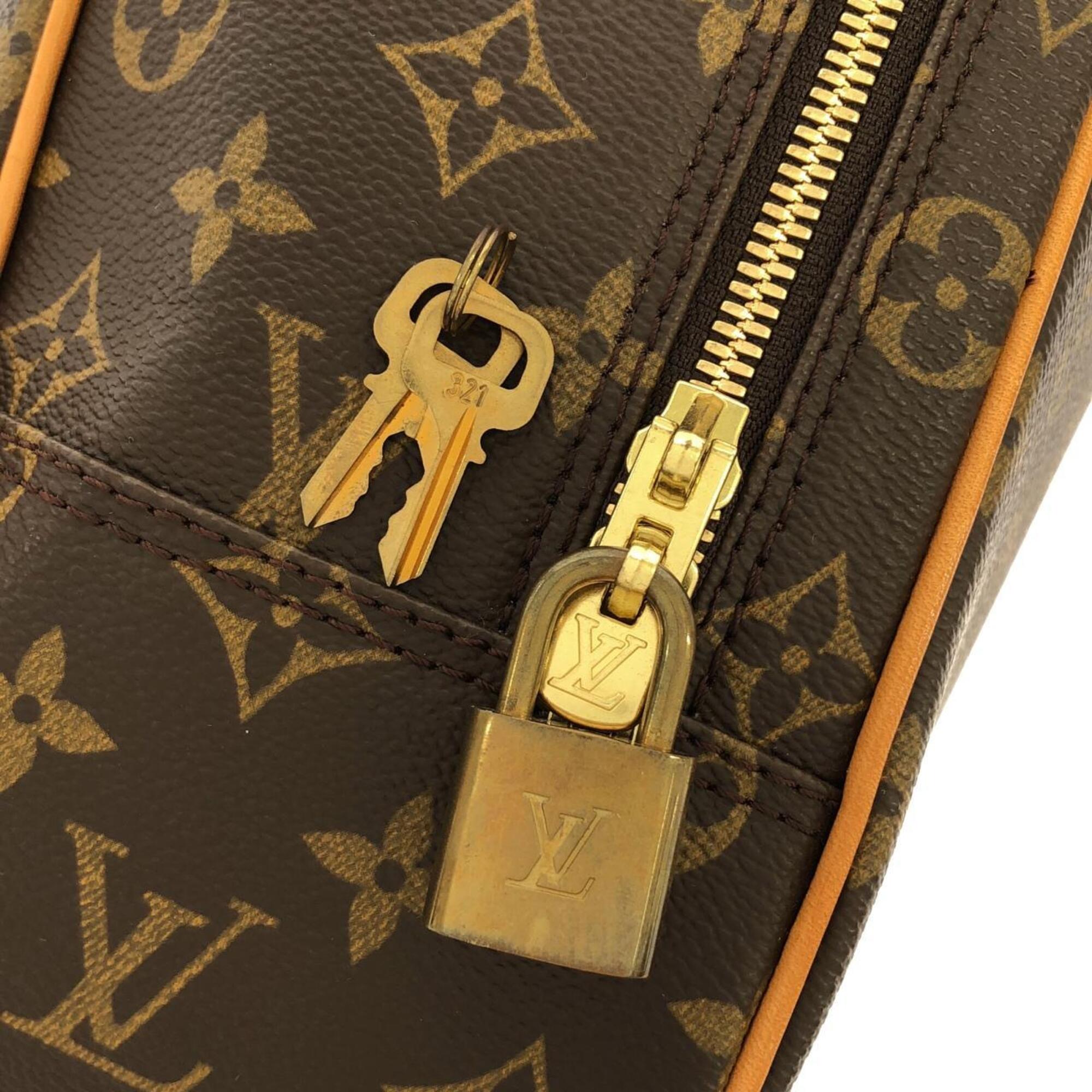 Louis Vuitton Marron Coated Canvas Shoulder Bag (Pre-Owned)
